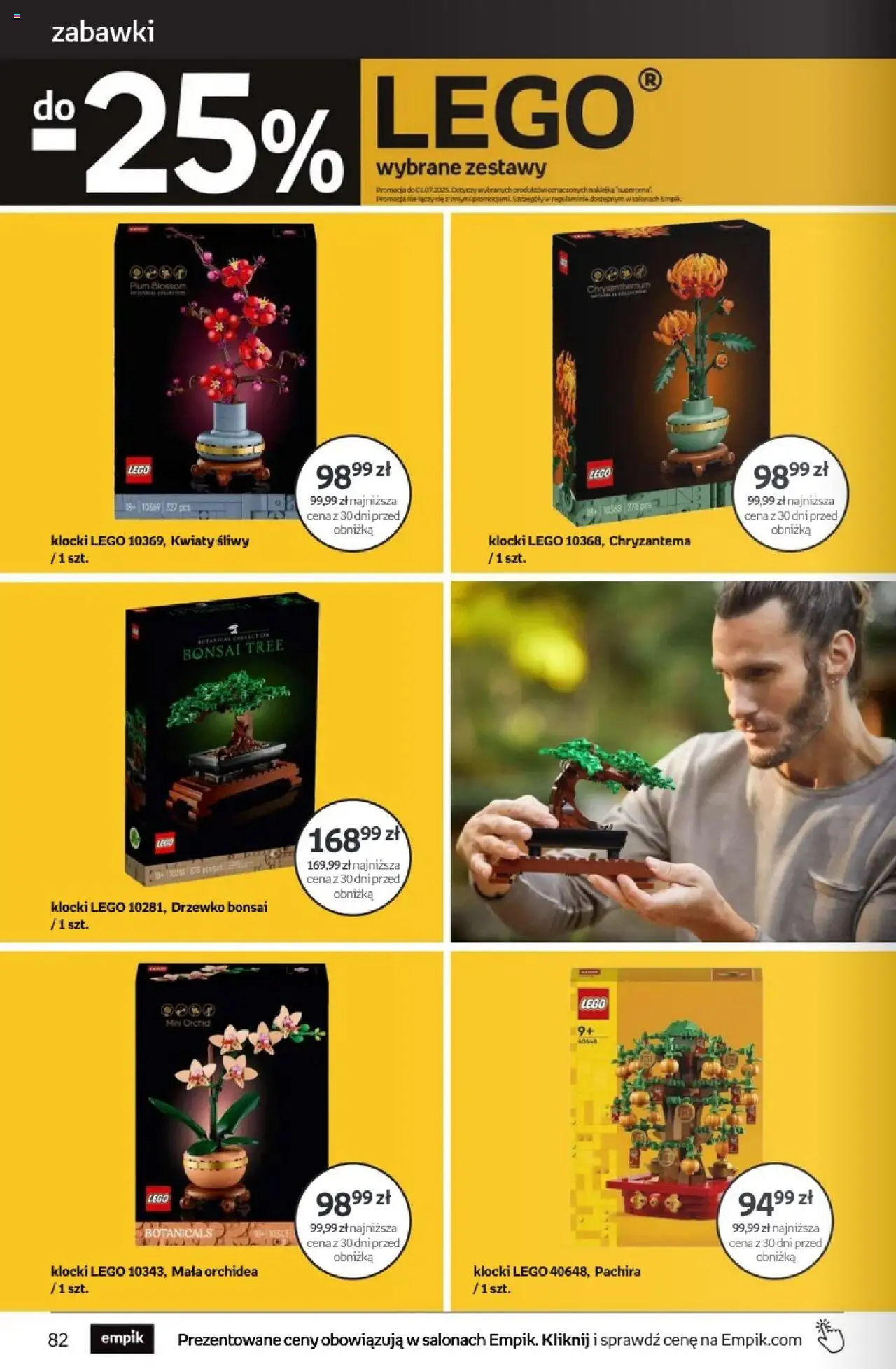 Empik promocje od 18.06.2025 | Strona: 82 | Produkty: Lego, Klocki Lego, Drzewko Bonsai, Kwiaty