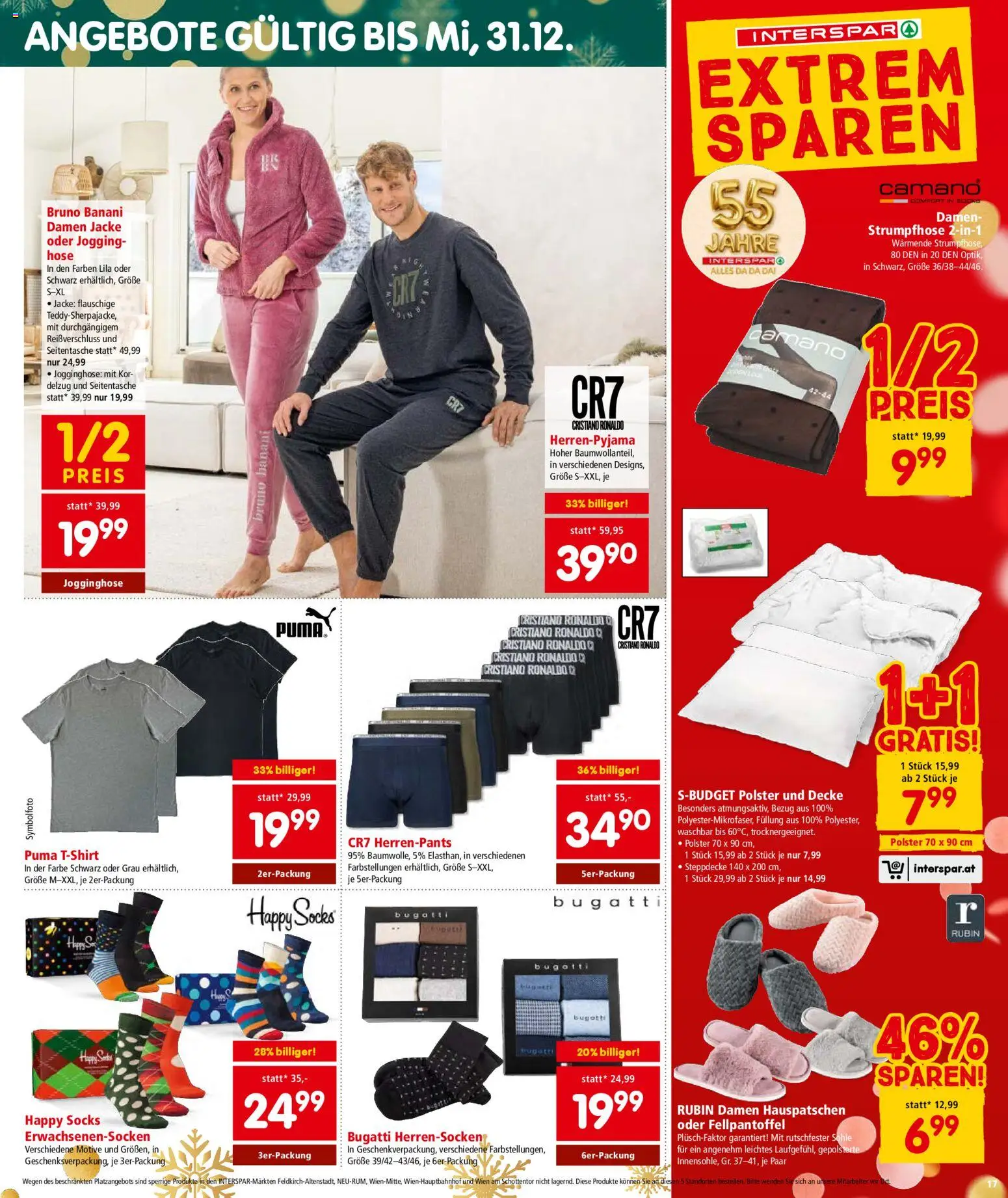 Interspar Flugblatt - Vorarlberg gültig ab 11.12.2025 | Seite: 18 | Produkte: Jacke, Hose, Strumpfhose, Decke