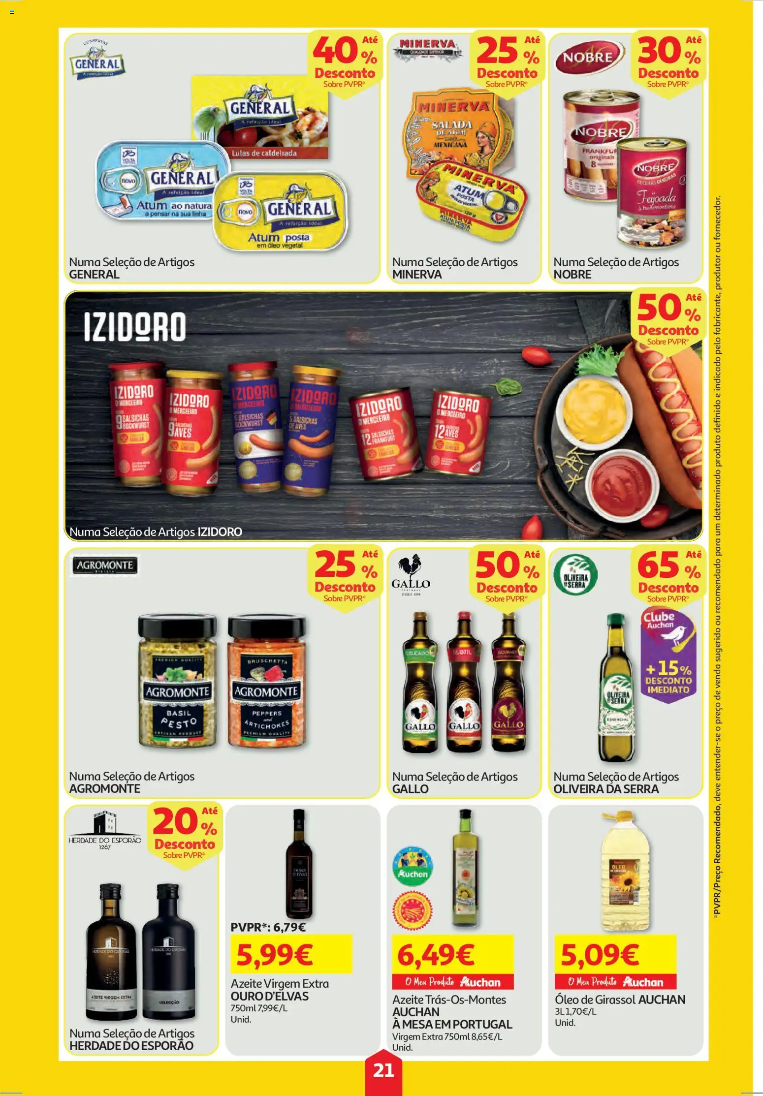 Auchan folheto │ válido de 27.11.2025 | Página: 21 | Produtos: Atum, Azeite, Lulas, Salada