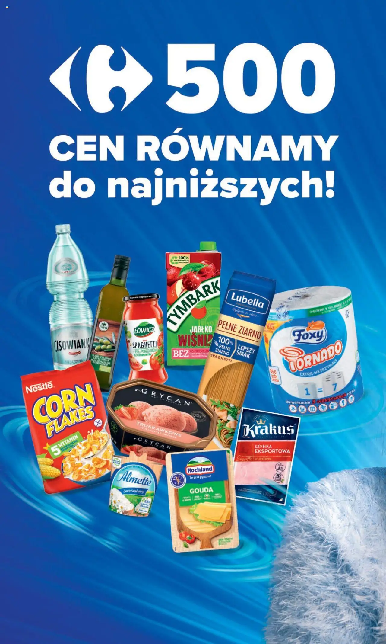 Carrefour Gazetka od 09.06.2025 | Strona: 2 | Produkty: Cream cheese, Papier toaletowy, Płatki kukurydziane, Sos