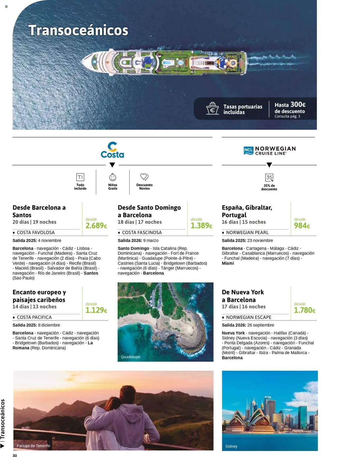 Viajes El Corte Inglés - Crucero Fantástico │ válido desde el 16.09.2025 | Página: 30 | Productos: Navegación