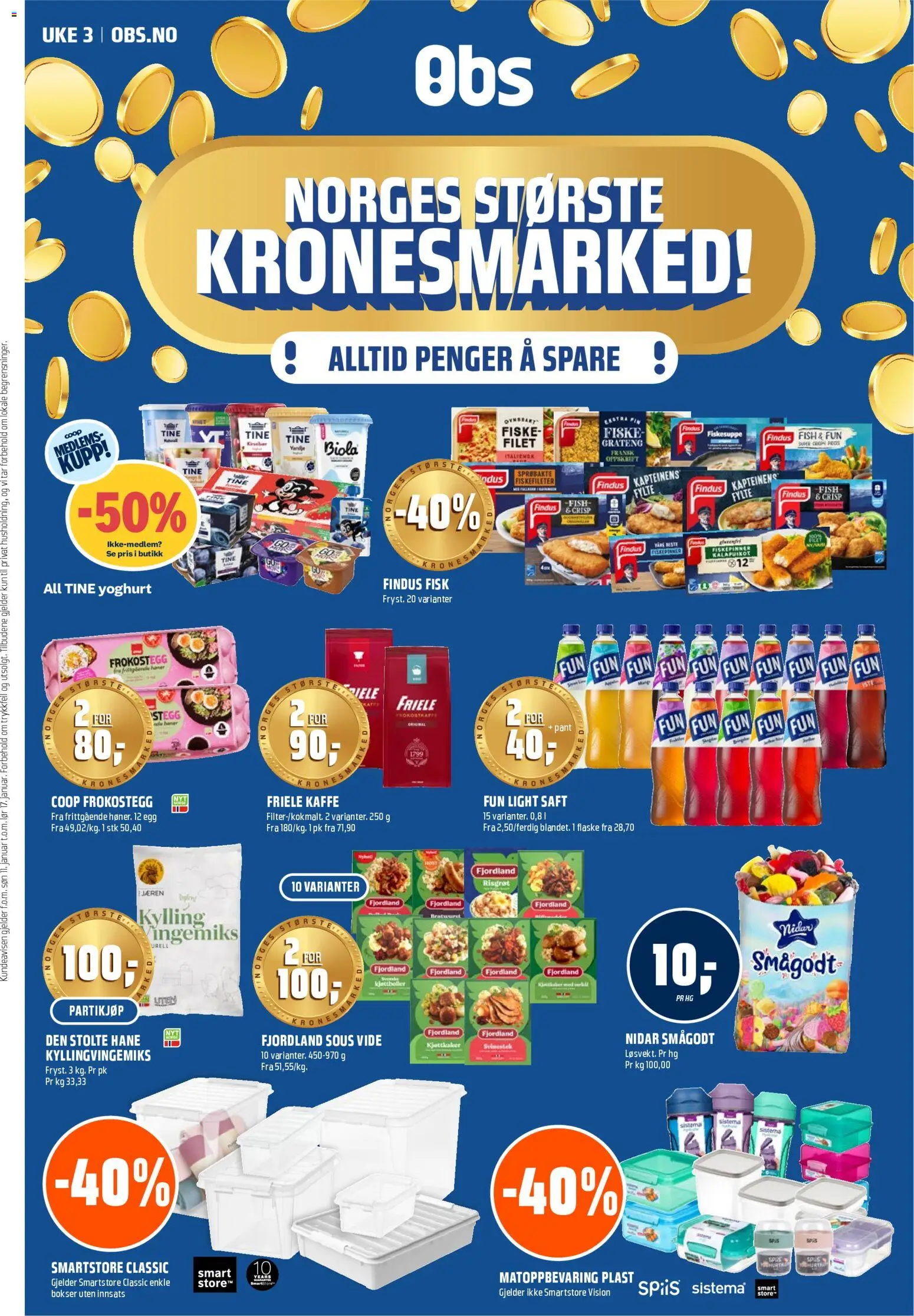 {H1} | Side: 1 | Produkter: Egg, Kaffe, Kjøttkaker, Суміш дитяча