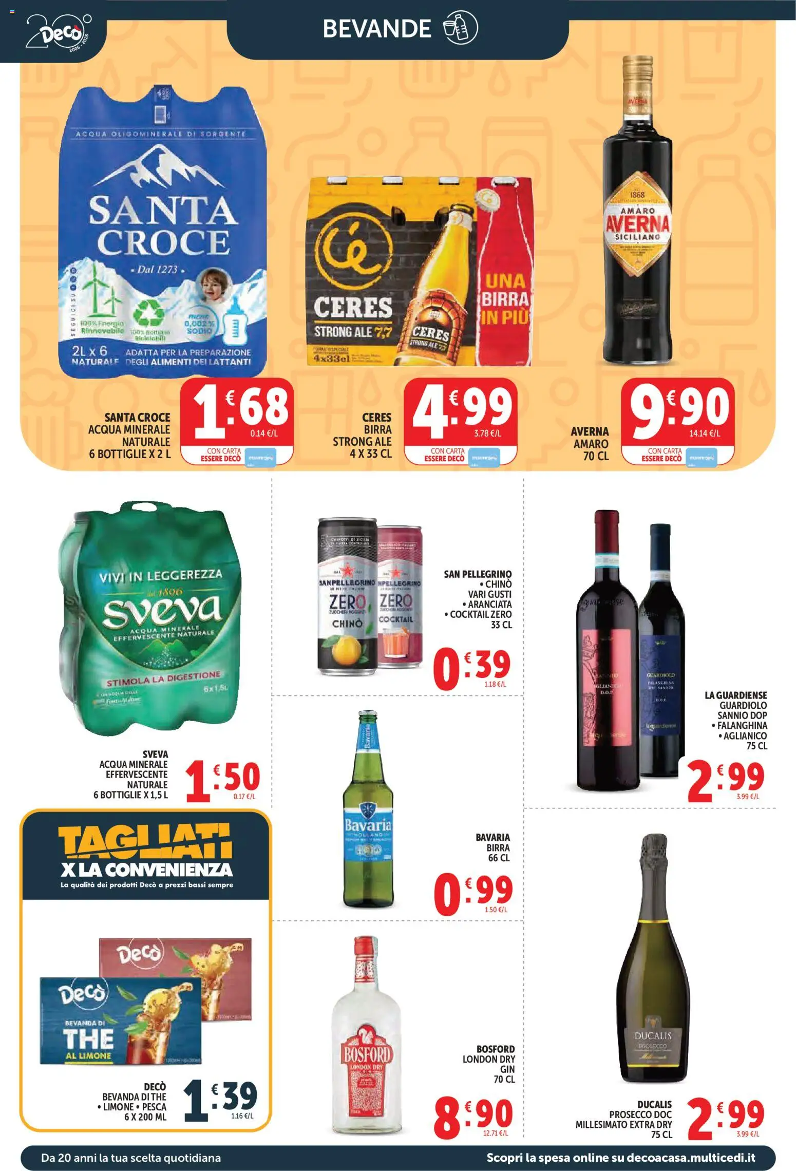 Volantino Decò del 09.04.2026 | Pagina: 10 | Prodotti: Birra, Limone, Ceres, Amaro