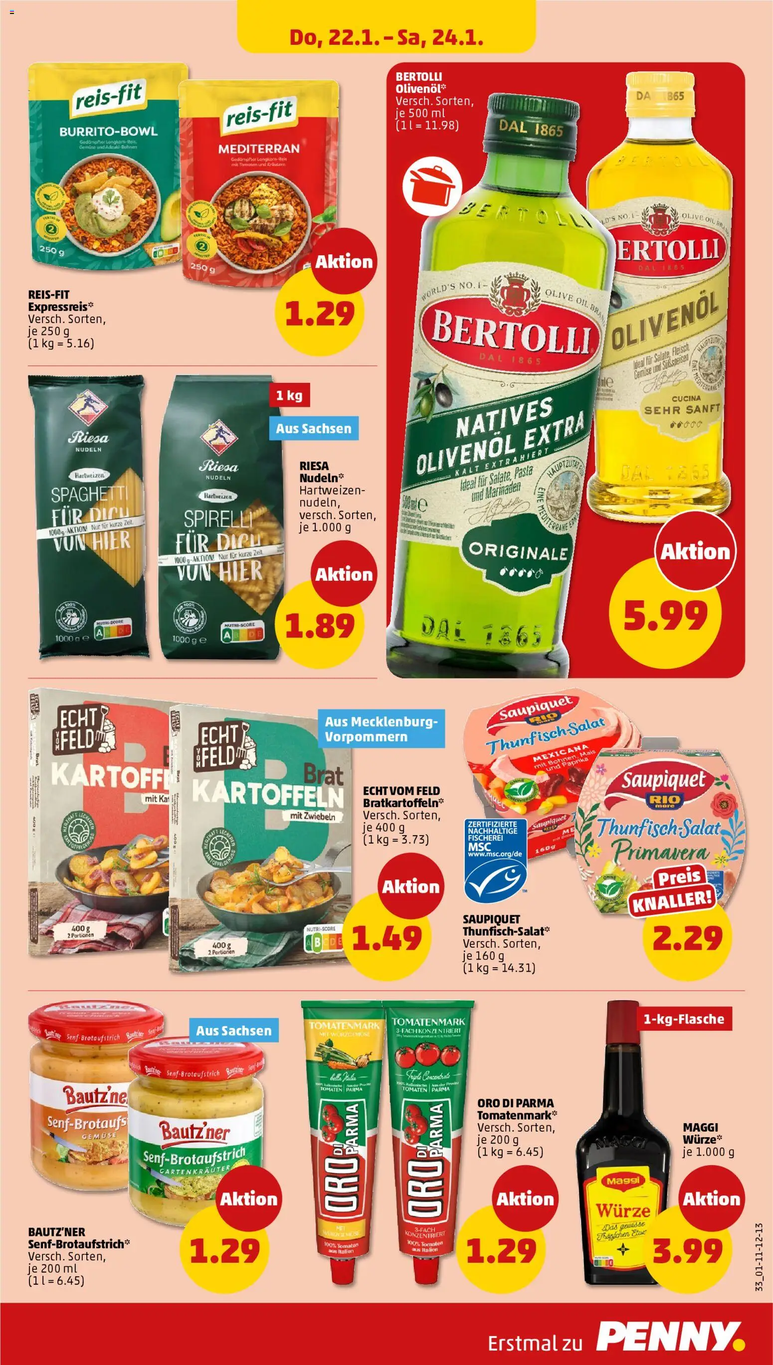 Penny Prospekt 	 – gültig ab 19.01.2026 | Seite: 35 | Produkte: Maggi, Olivenol, Tomaten, Zwiebeln