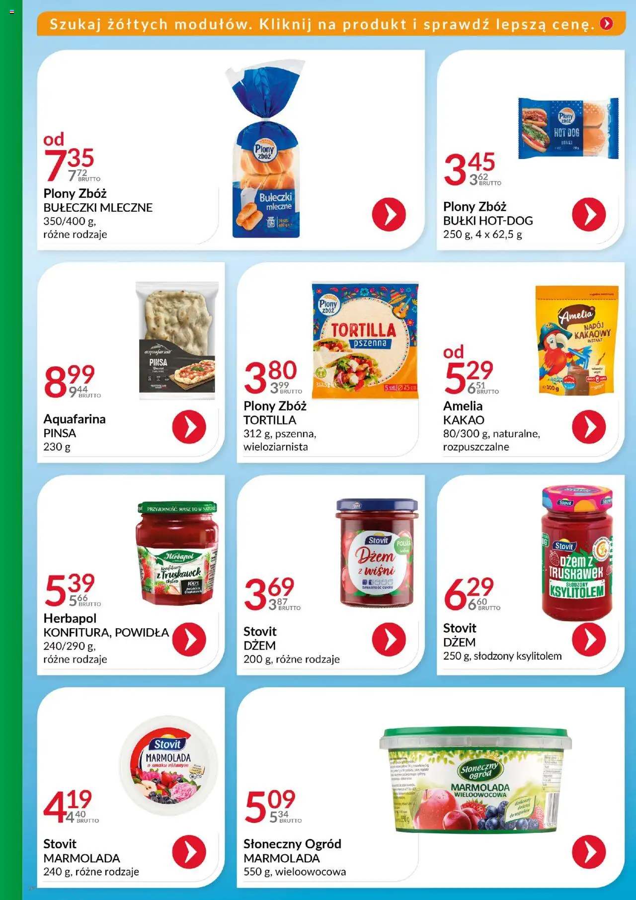 Eurocash Gazetka - Katalog Artykułów Spożywczych od 19.10.2025 | Strona: 29 | Produkty: Kakao, Dżem, Powidła, Pinsa
