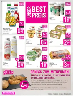 Sutterlüty Flugblatt gültig ab 11.09.2025 | Seite: 4 | Produkte: Uhr, Joghurt, Eier