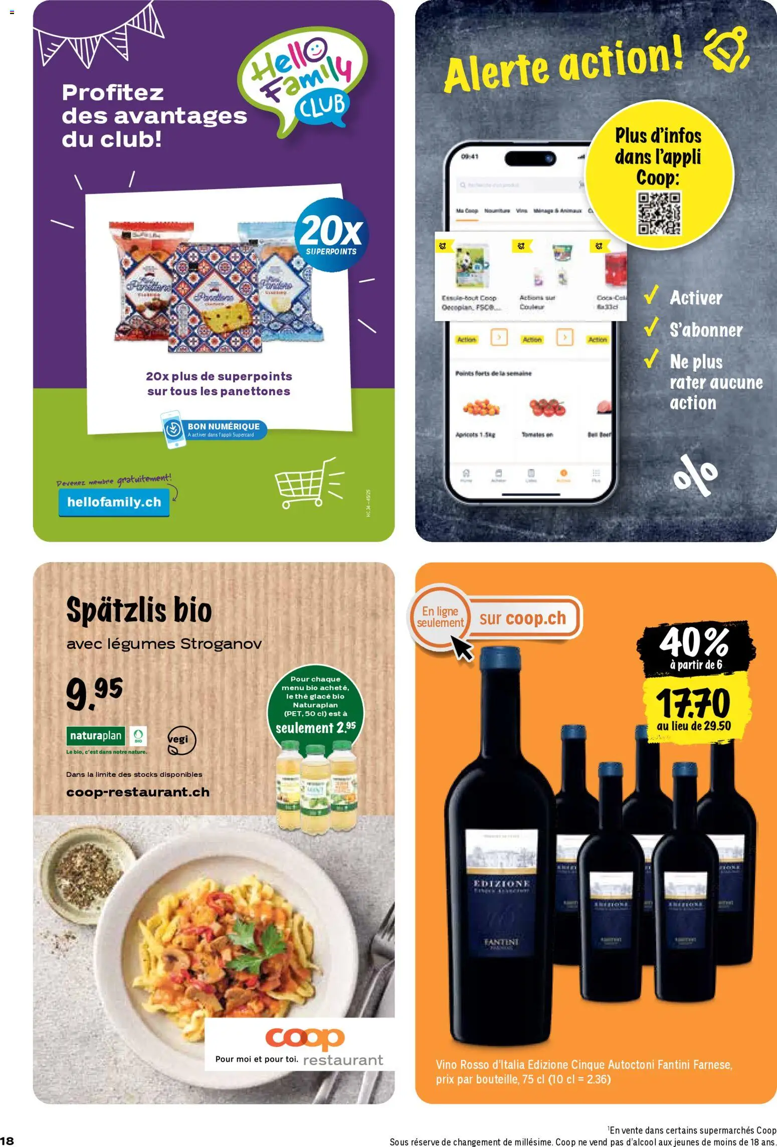 Coop - Les actions de la semaine – gültig ab 06.11.2025 | Seite: 18 | Produkte: Glace