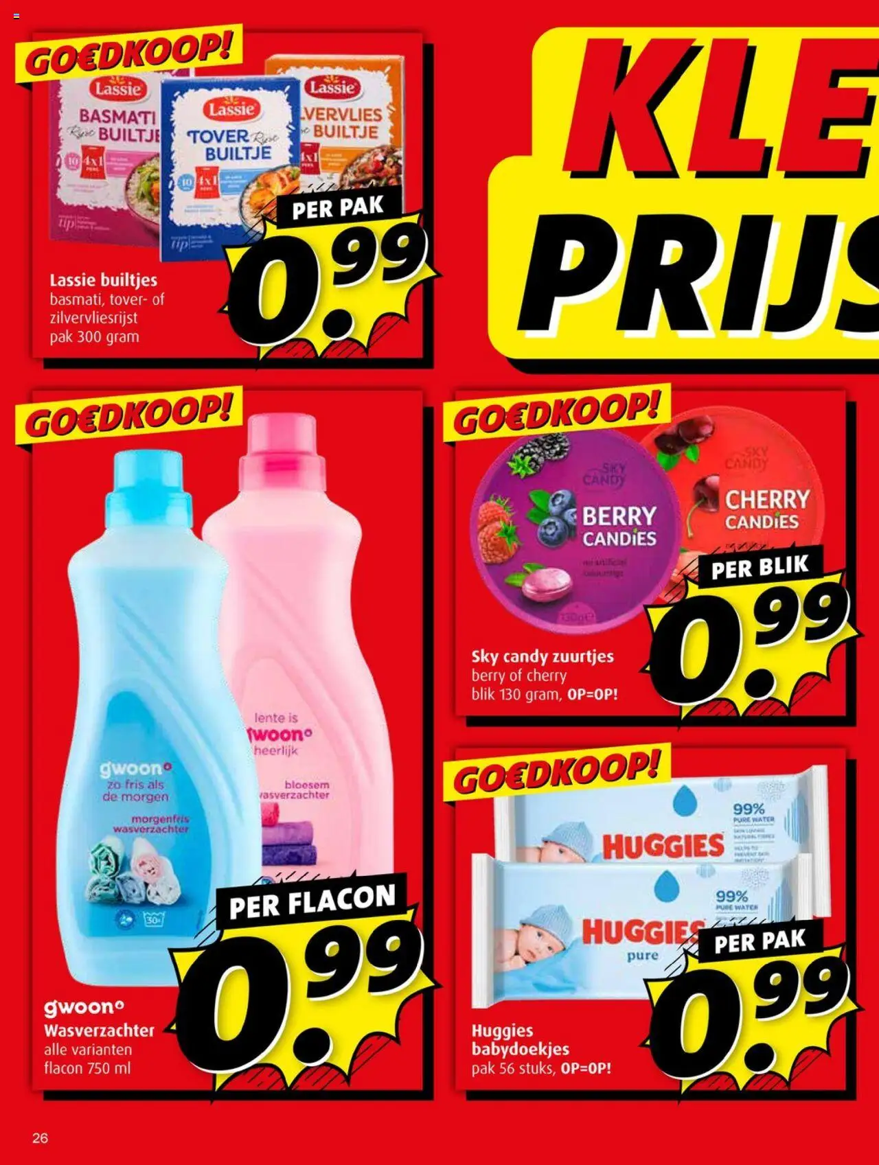 | Pagina: 26 | Producten: Wasverzachter, Babydoekjes, Festék