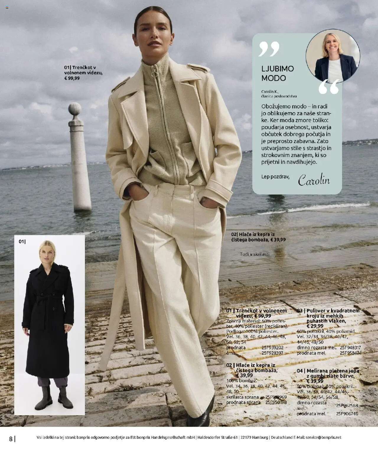 Bonprix katalog │ velja od 01.09.2025 | Stran: 8 | Izdelki: Pulover, Hlace