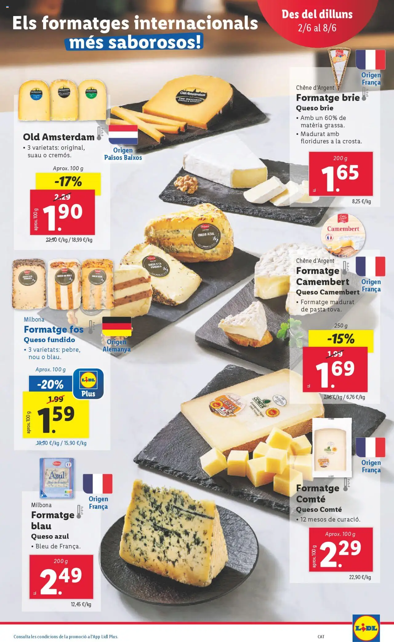 Lidl catálogo BCN │ válido desde el 02.06.2025 | Página: 9 | Productos: Γραβάτα, Μπάρα σαπουνιού, Queso, Pasta