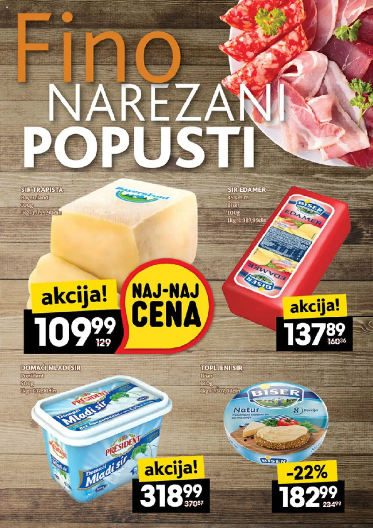 Roda katalog - važi od 11.09.2025 | Strana: 7 | Proizvode: Mladi sir, Edamer, Sir, Topljeni sir