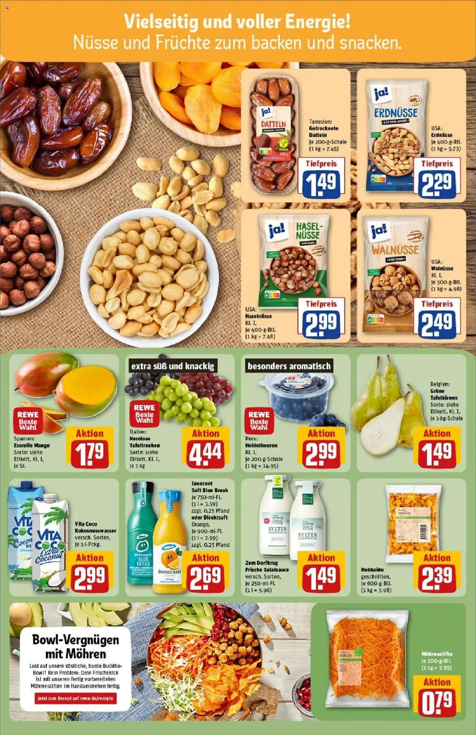 Rewe prospekt Darmstadt	 – gültig ab 26.10.2025 | Seite: 8 | Produkte: Walnüsse, Dressing, Mohren, Saft