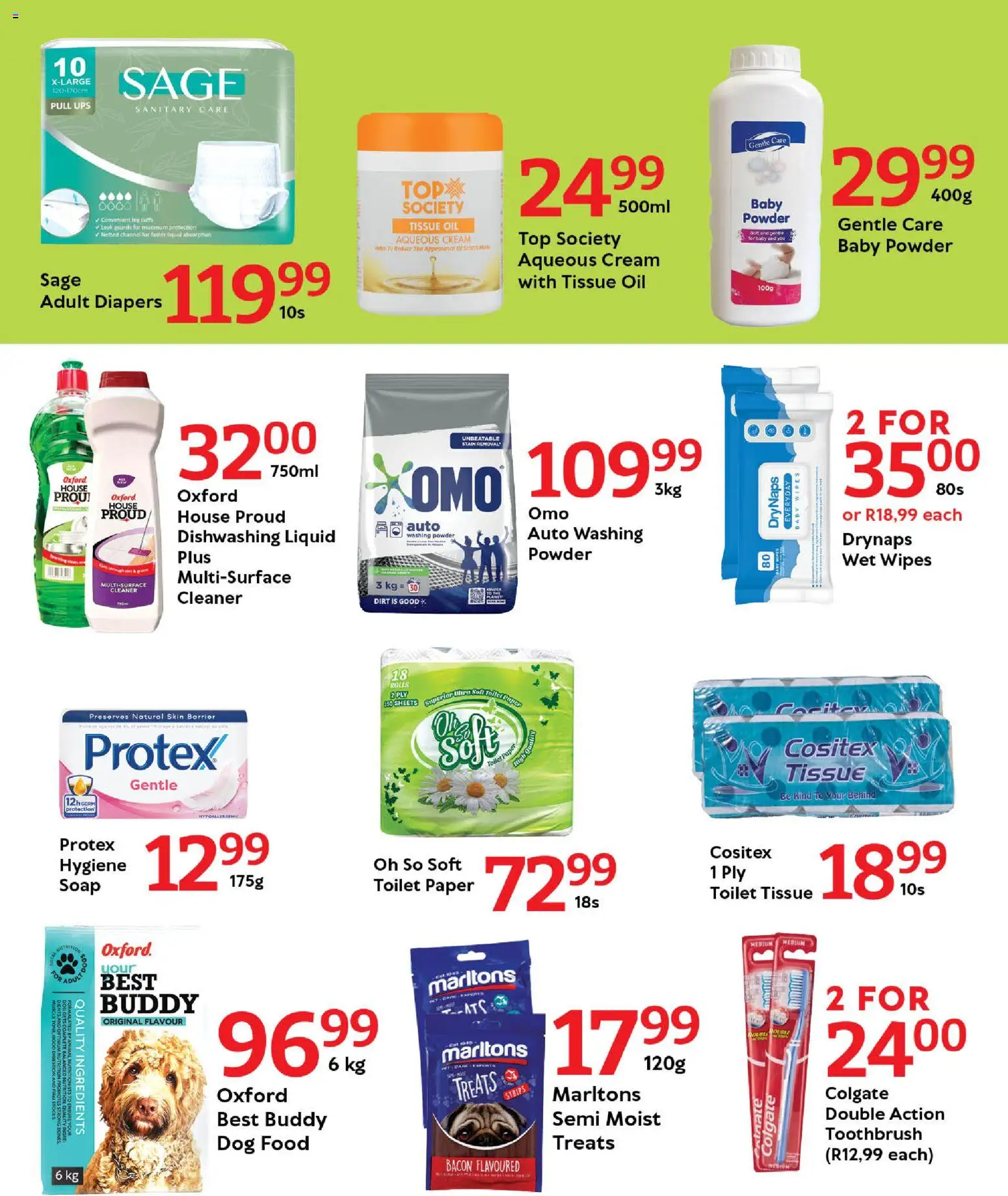 New Oxford Freshmarket catalogue – valid from 17.02.2026 | Page: 8 | Products: Toilet, Soap, Toothbrush, Dishwashing liquid