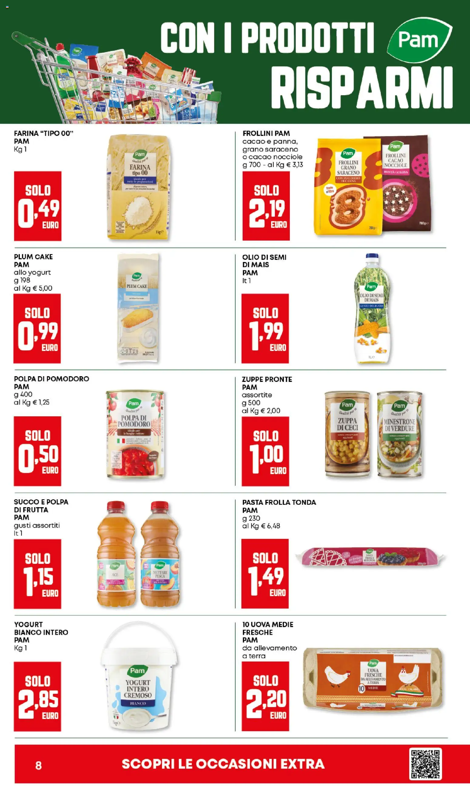 Volantino Panorama del 12.02.2026 | Pagina: 8 | Prodotti: Uova, Succo, Zucchero, Cacao