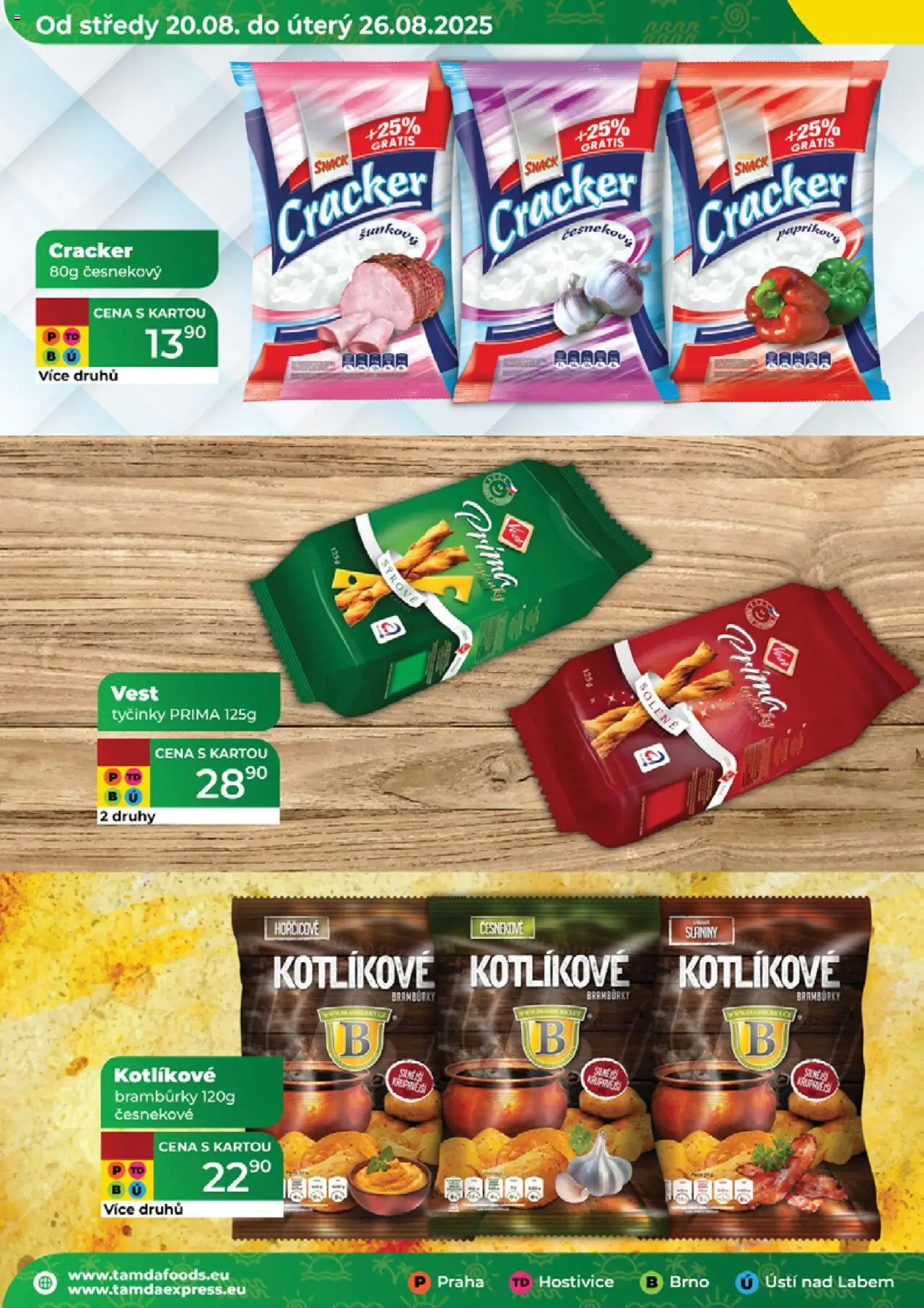Tamda Foods leták od 20.08.2025 | Strana: 30 | Produkty: Bramburky, Tyčinky