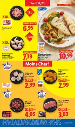 LIDL - Prévisualisation de Filets de merlu blanc MSC Fish & Chips (2), 800 g (1 kg = 13,74 €) valide à partir de 19.03.2026 | Page: 7