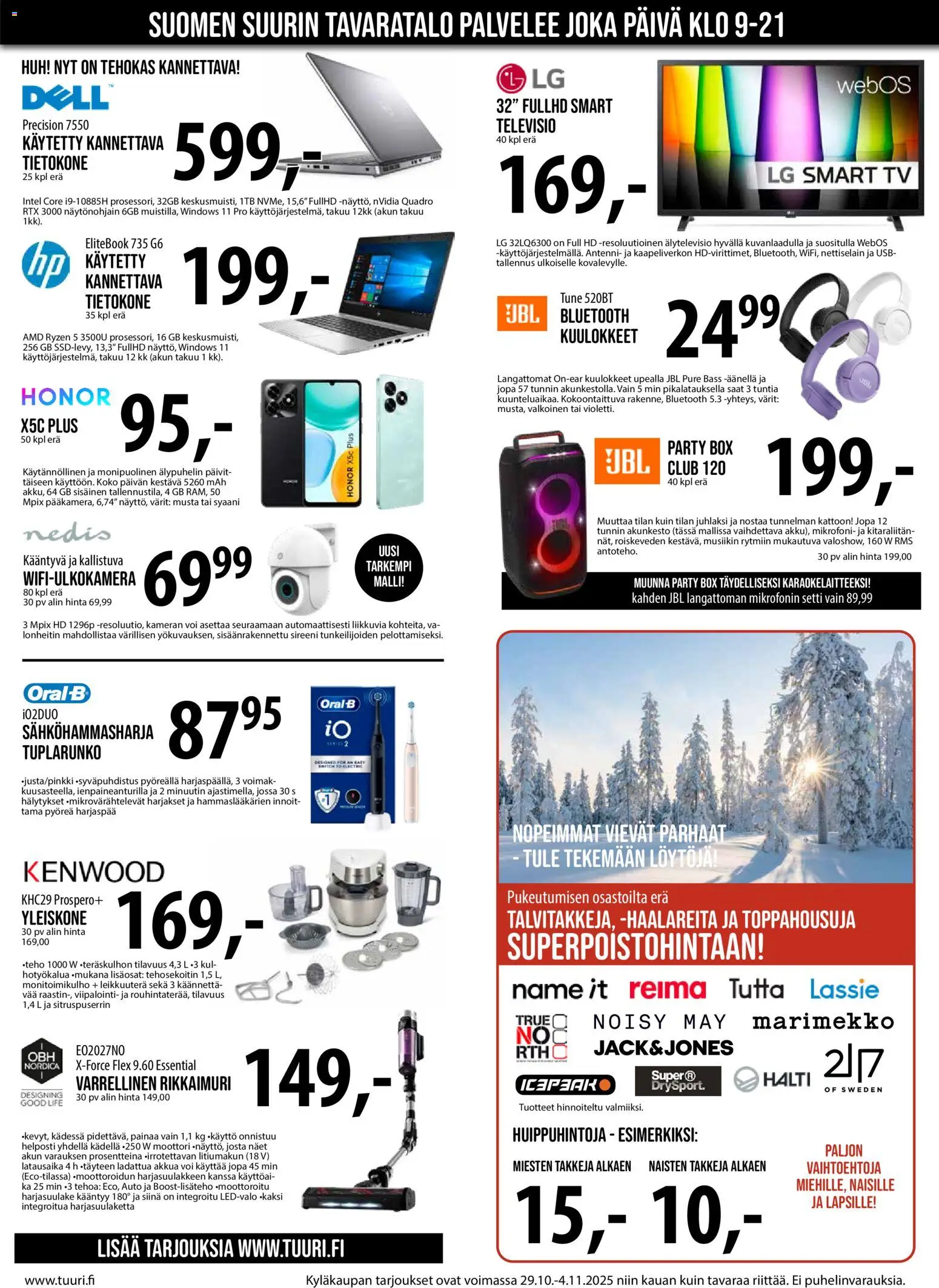 Tuuri tarjoukset – voimassa 29.10.2025 alkaen | Sivu: 4 | Tuotteet: Mikrofoni, Sähköhammasharja, Tehosekoitin, Älypuhelin