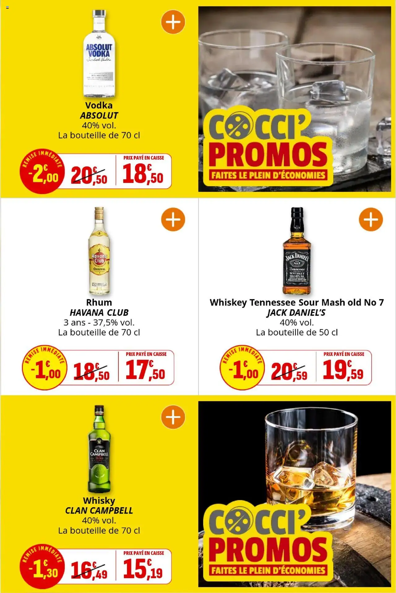  | Page: 19 | Produits: Vodka, Whisky, Whisky clan Campbell, Rhum