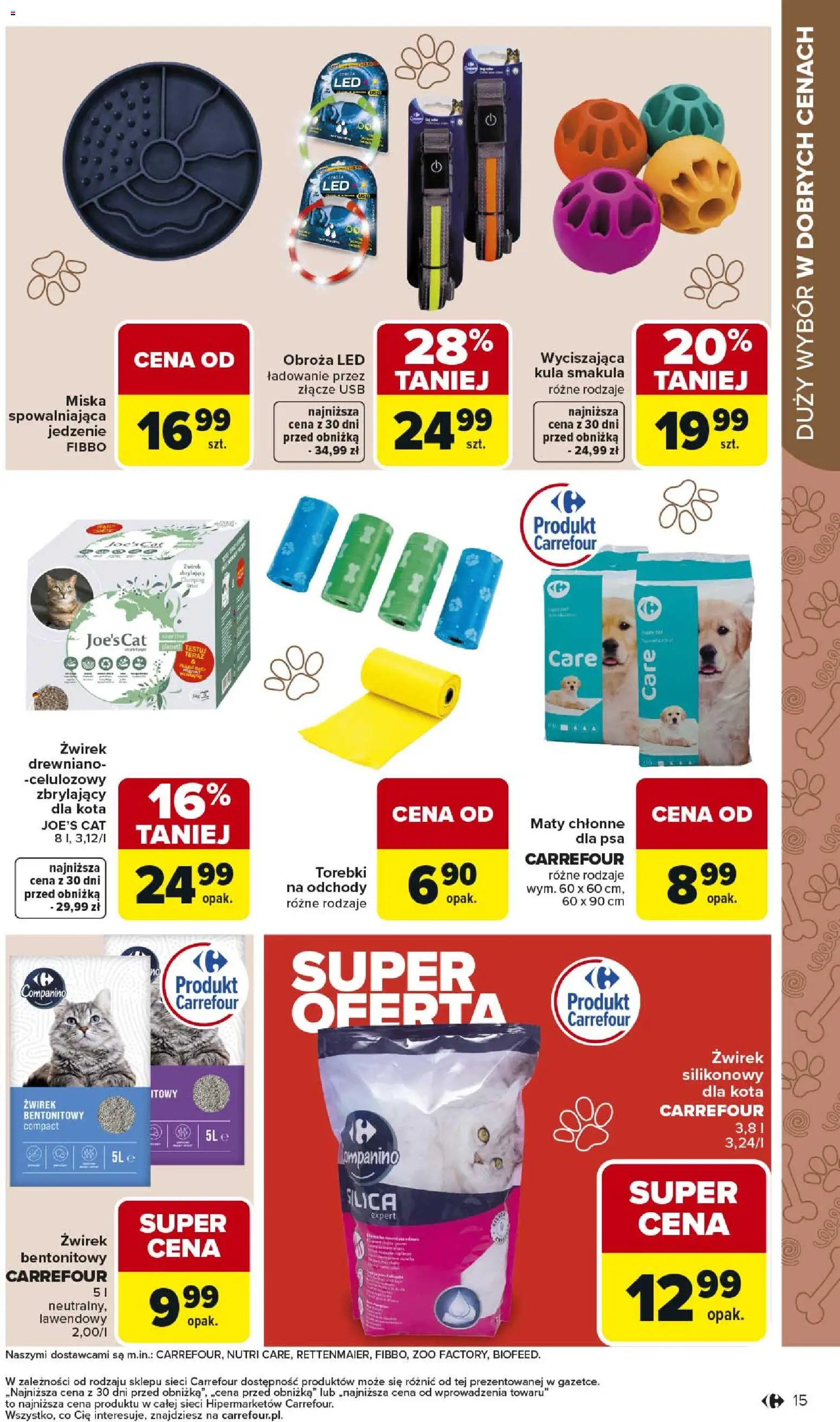 Carrefour gazetka - Łap super okazje od 02.03.2026 | Strona: 15 | Produkty: Złącze, USB, Żwirek bentonitowy, Torebki