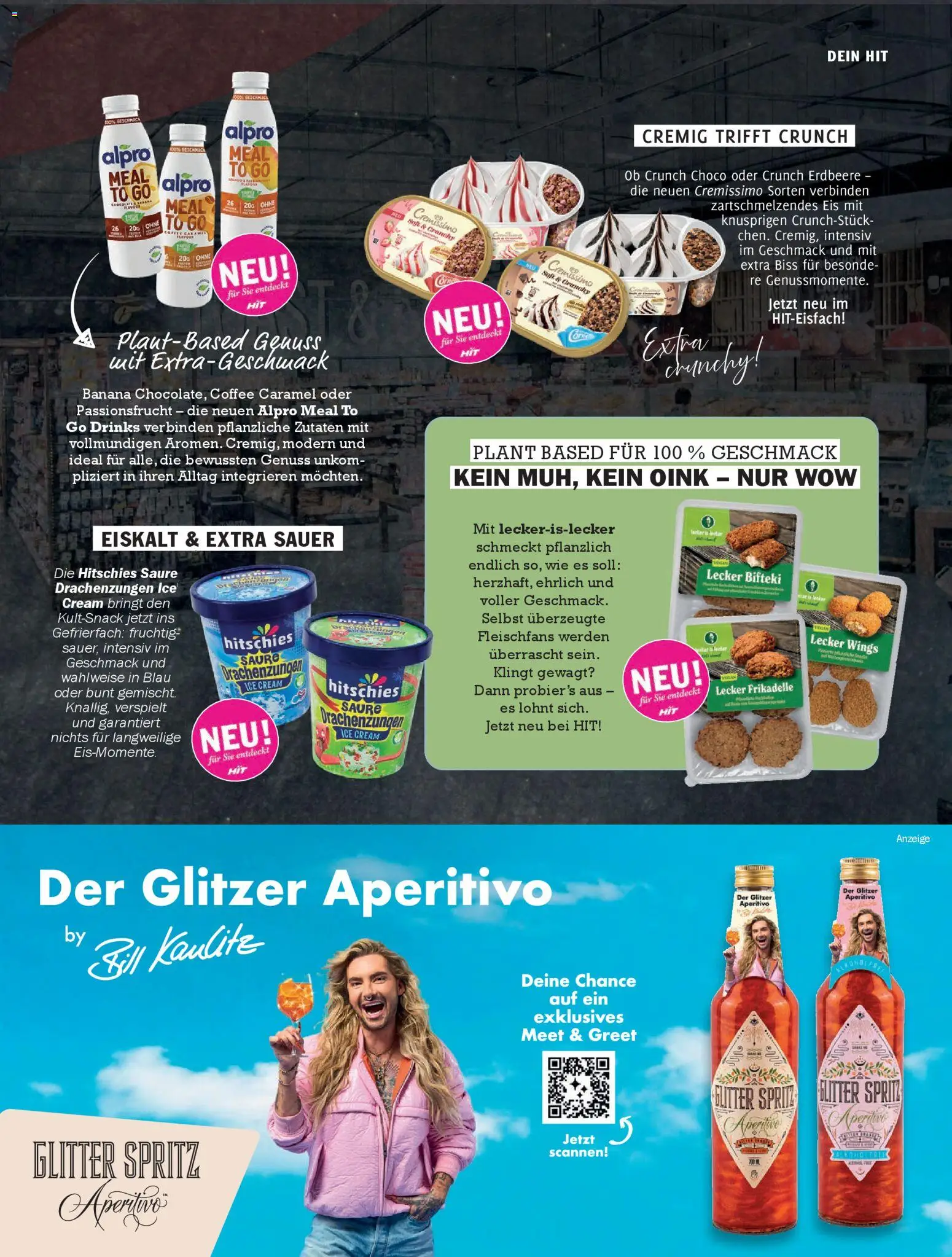 HIT pures Leben 02/2026 – gültig ab 14.04.2026 | Seite: 15 | Produkte: Cremissimo, Alpro, Eis