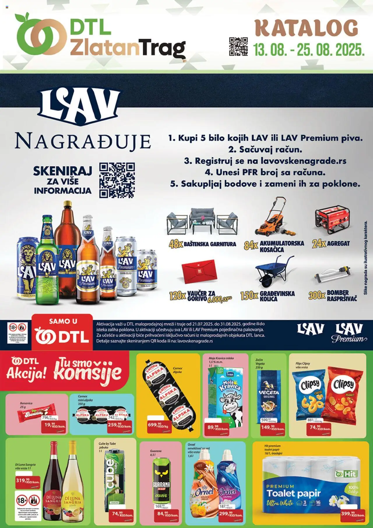 Zlatan Trag katalog - važi od 13.08.2025 | Strana: 1 | Proizvode: Moja kravica, Guarana, Kobasica, Omekšivač za veš