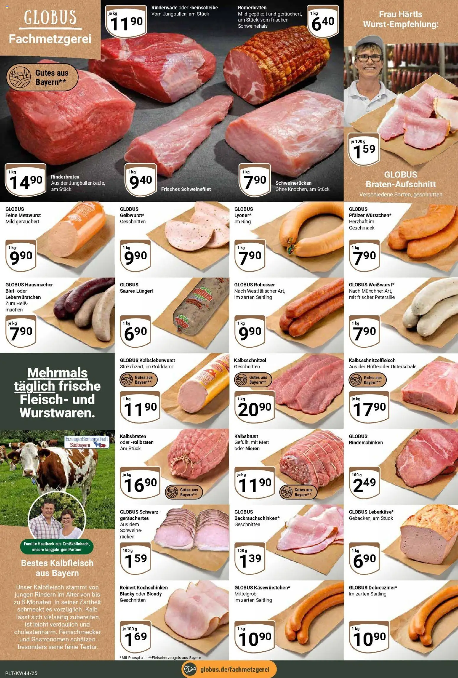 Globus prospekt Plattling	 – gültig ab 26.10.2025 | Seite: 6 | Produkte: Schweinefilet, Schweinerucken, Petersilie, Fleisch