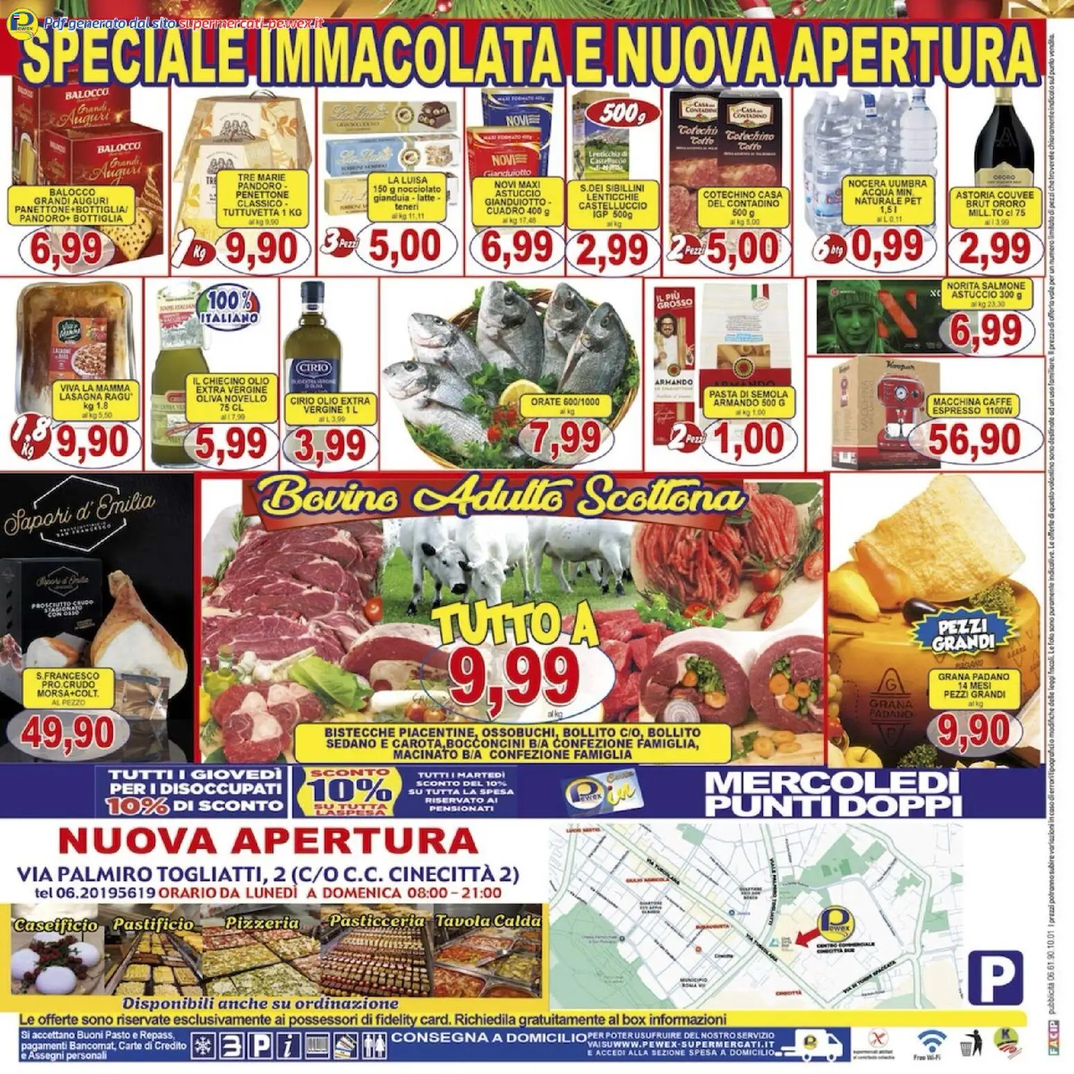 Volantino Pewex del 08.12.2025 | Pagina: 32 | Prodotti: Bovino, Prosciutto Crudo, Olio, Astuccio