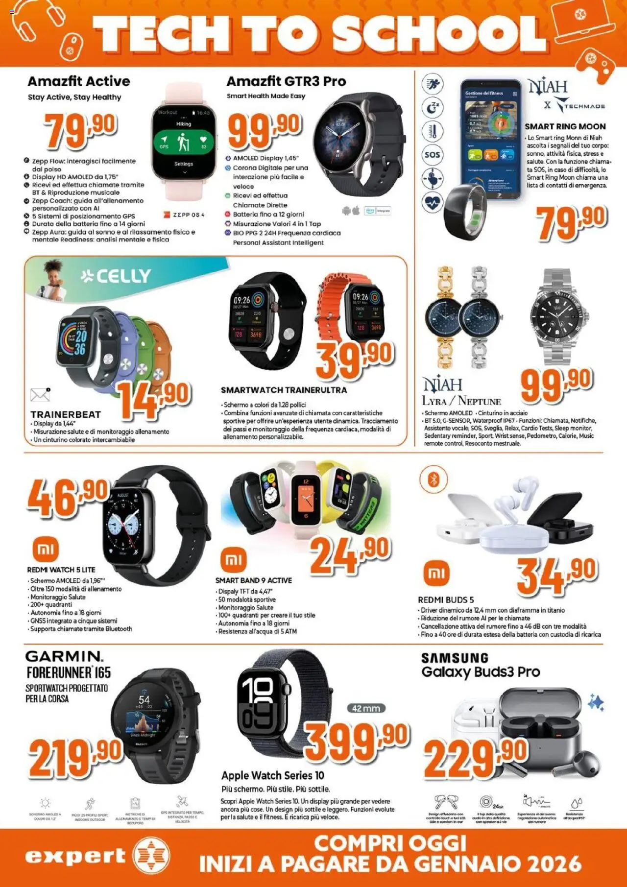 Volantino Expert del 28.08.2025 | Pagina: 7 | Prodotti: Schermo, Samsung Galaxy, Smartwatch, Batteria