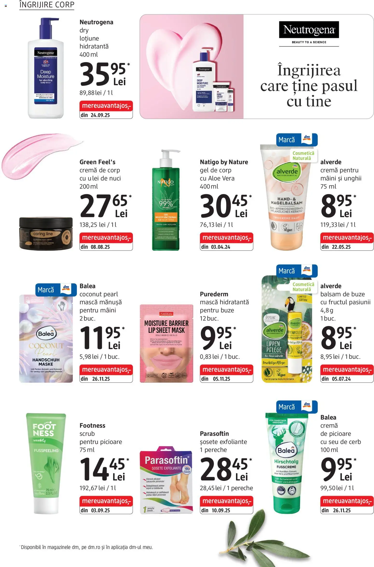 Noul catalog DM drogeriemarkt – valabil de la 05.03.2026 | Pagină: 16 | Produse: Scrub, Aloe vera, Balsam, Cremă de corp
