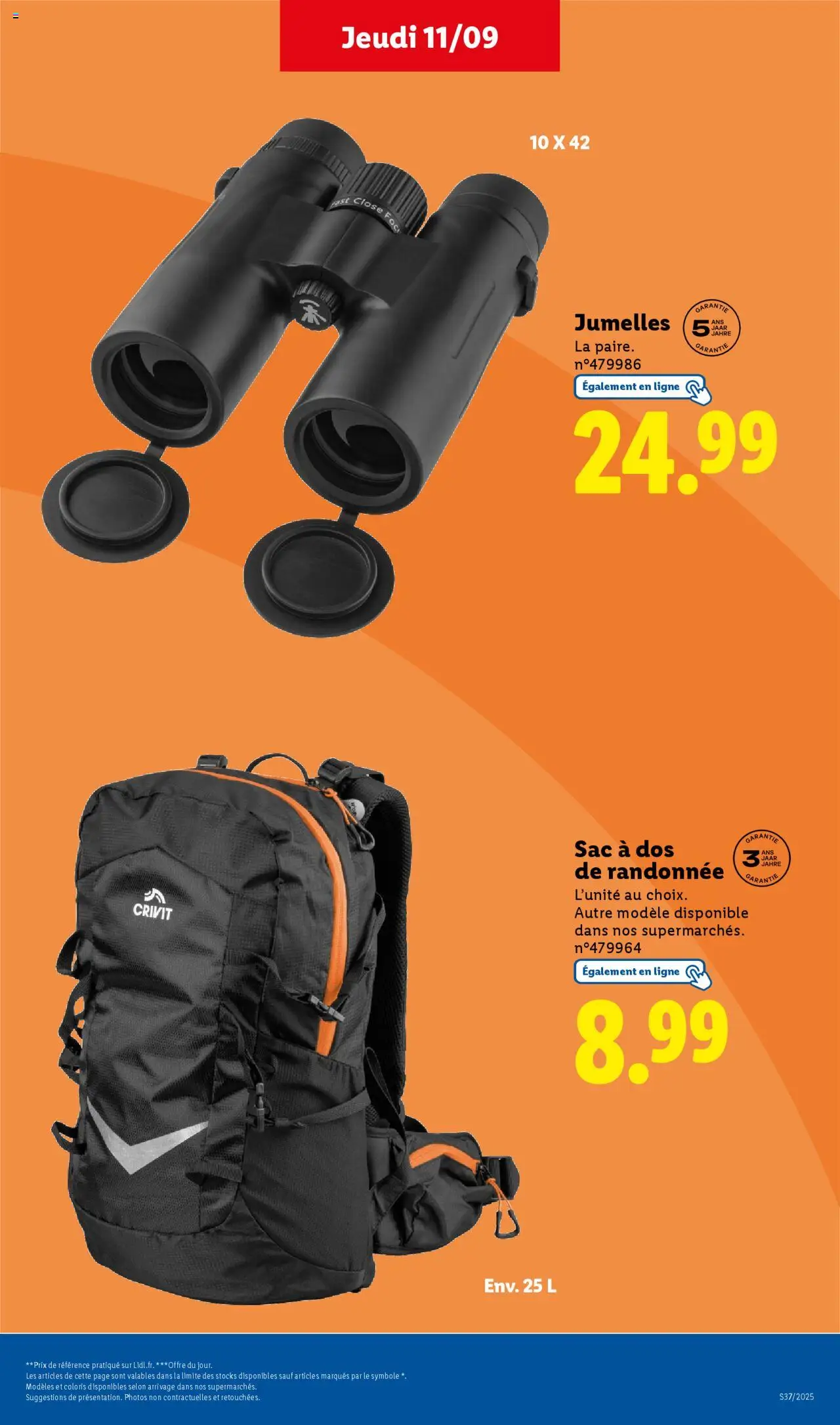  | Page: 21 | Produits: Sac, Jumelles, Sac à dos