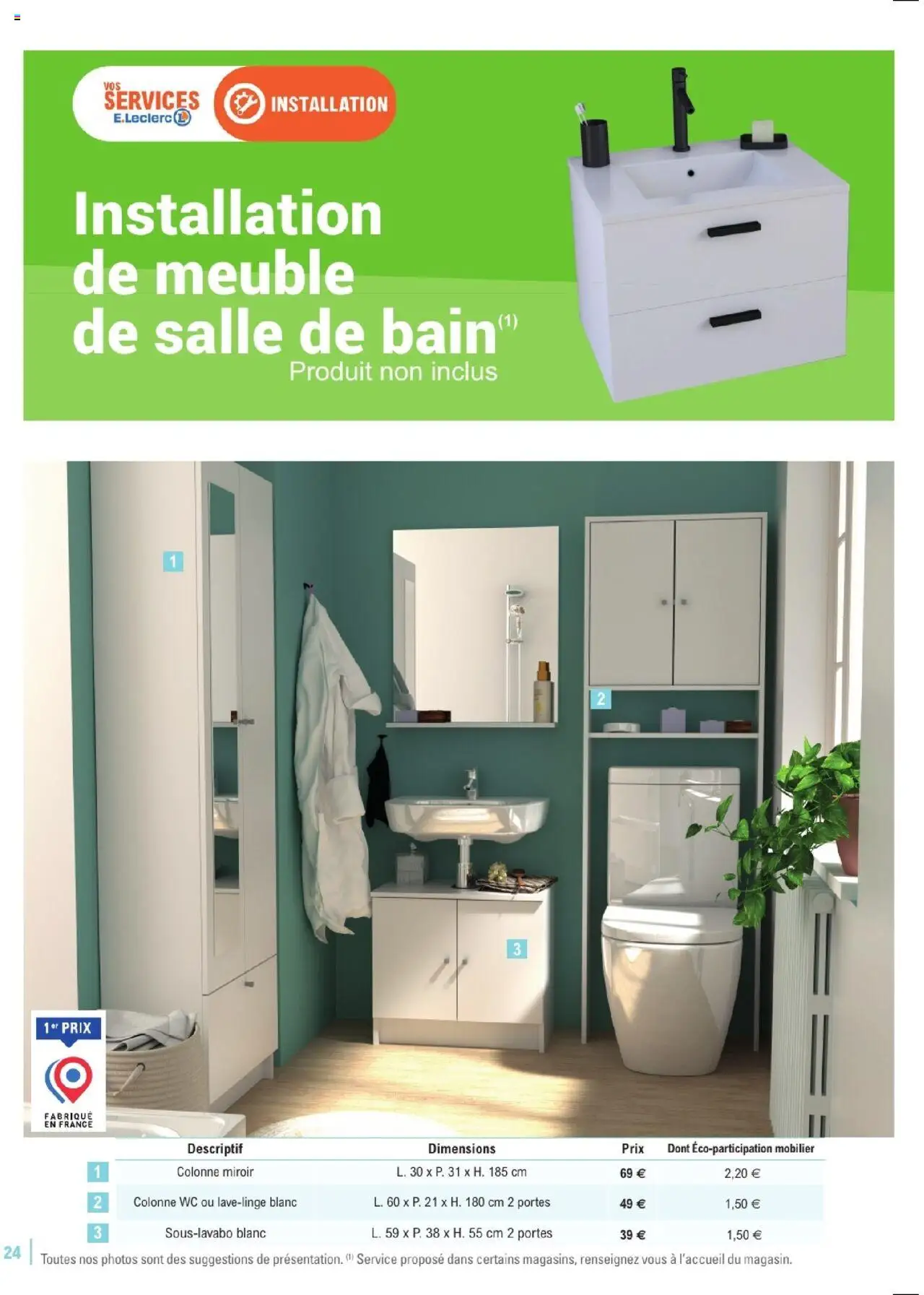  | Page: 24 | Produits: Meuble, Portes, Miroir