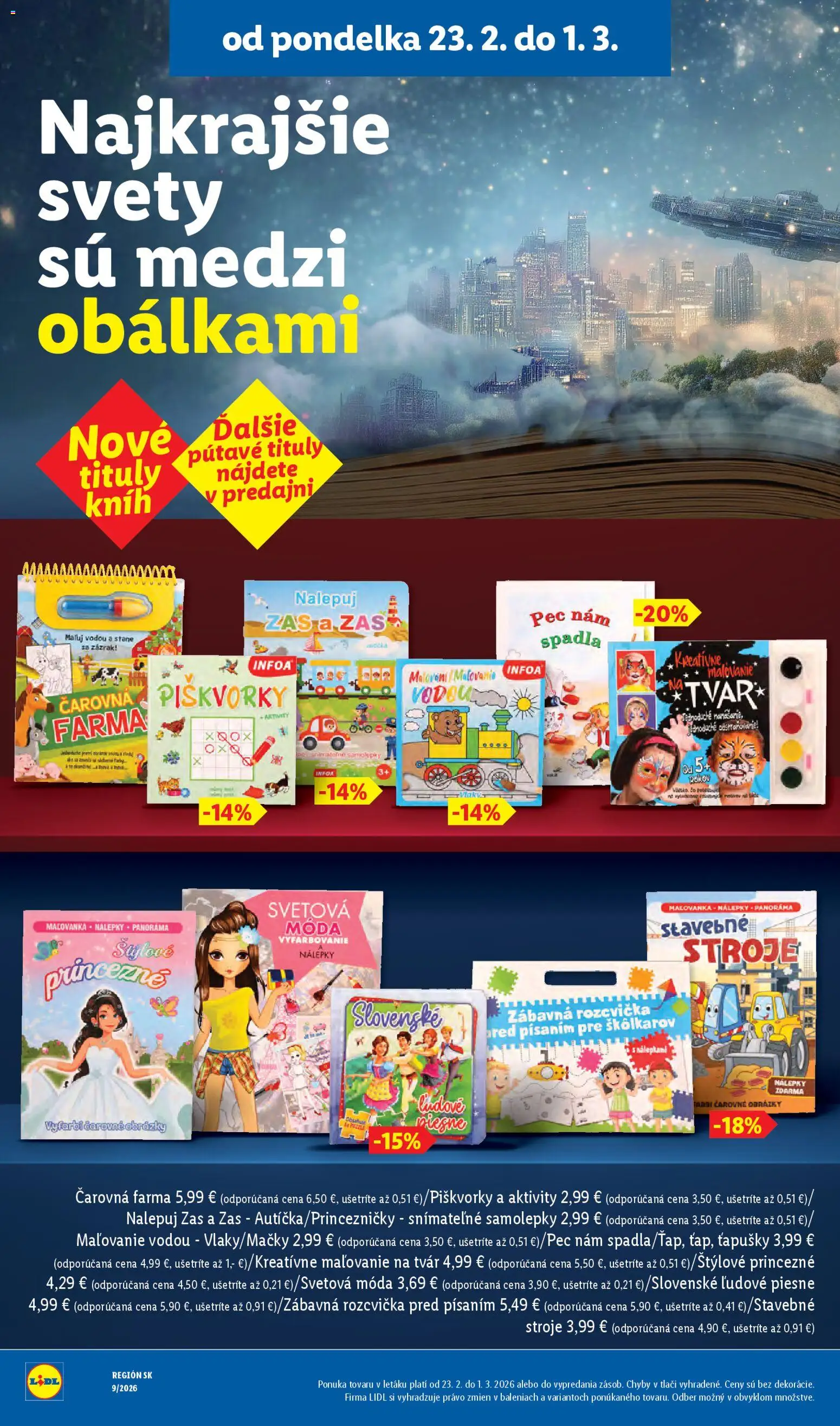 Nové Lidl akcie – leták je platný od 23.02.2026 | Strana: 42 | Produkty: Kniha, Puzzle, Pec