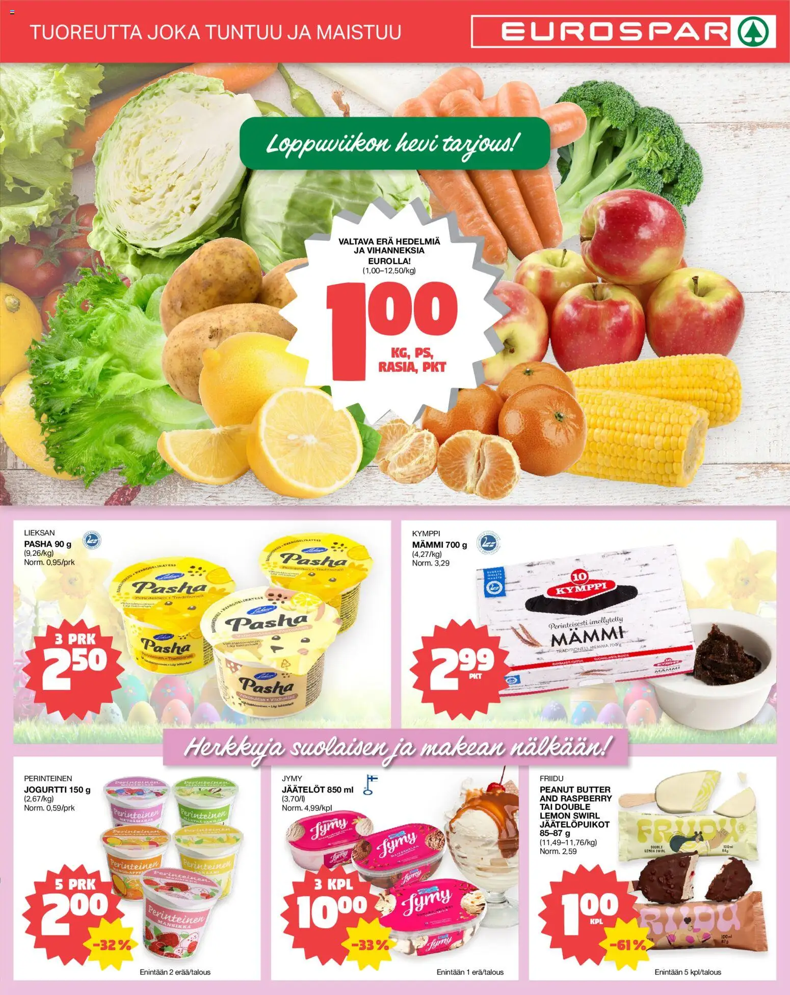 Tokmanni - EUROSPAR – voimassa 19.03.2026 alkaen | Sivu: 3 | Tuotteet: Jogurtti