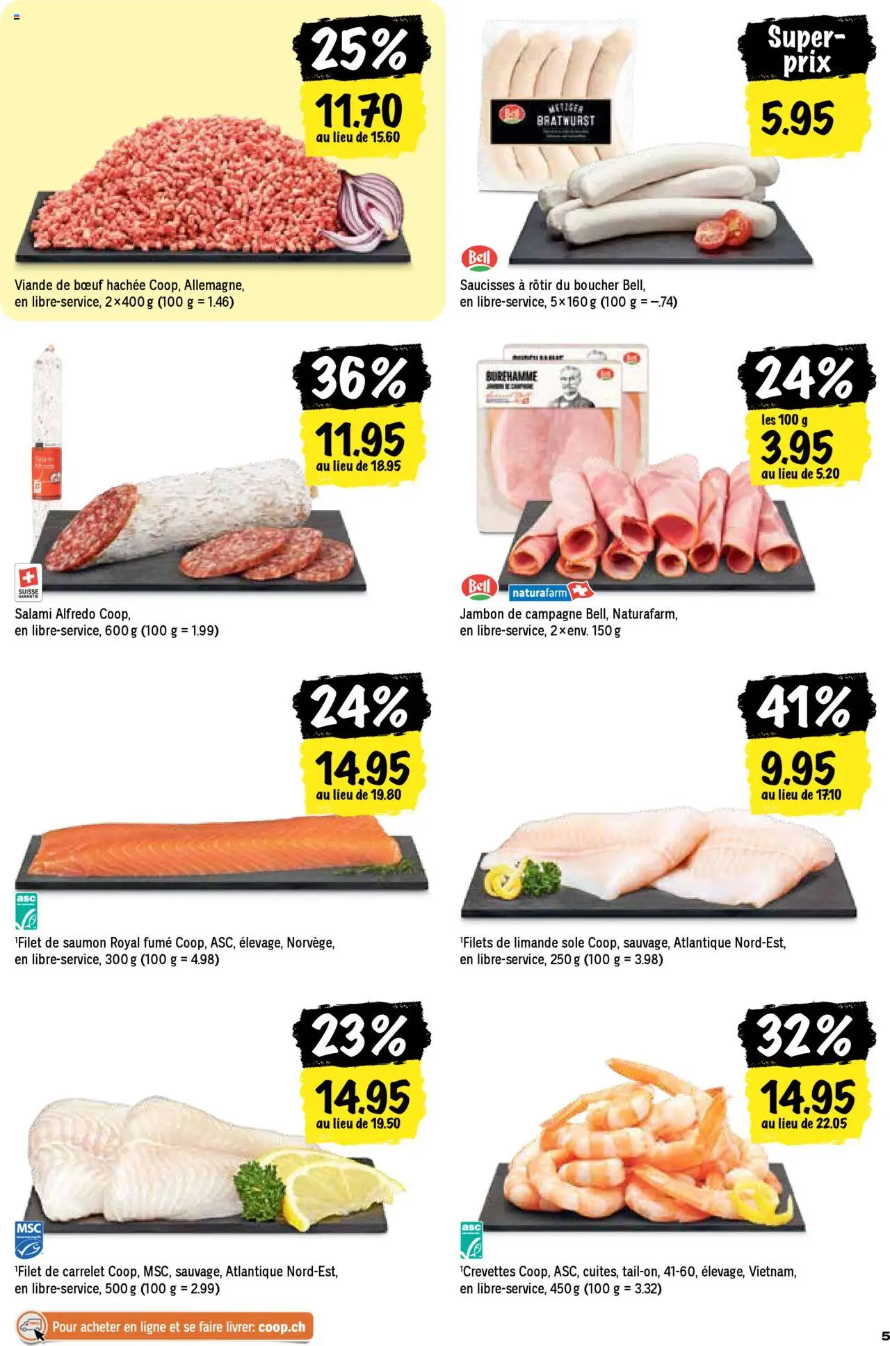 Coop - Les actions de la semaine – gültig ab 25.09.2025 | Seite: 5 | Produkte: Salami