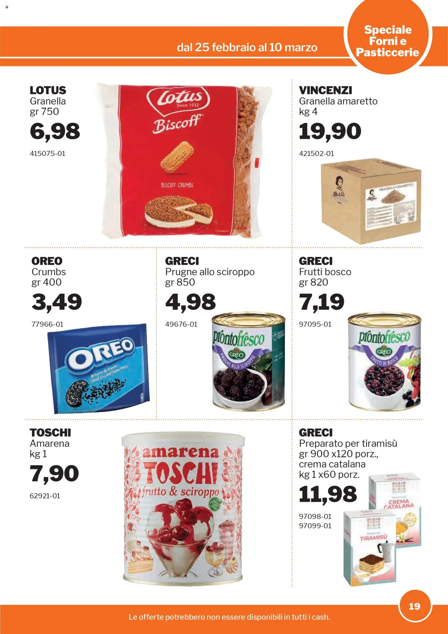 Volantino Sogegross del 25.02.2026 | Pagina: 19 | Prodotti: Crema, Amarena