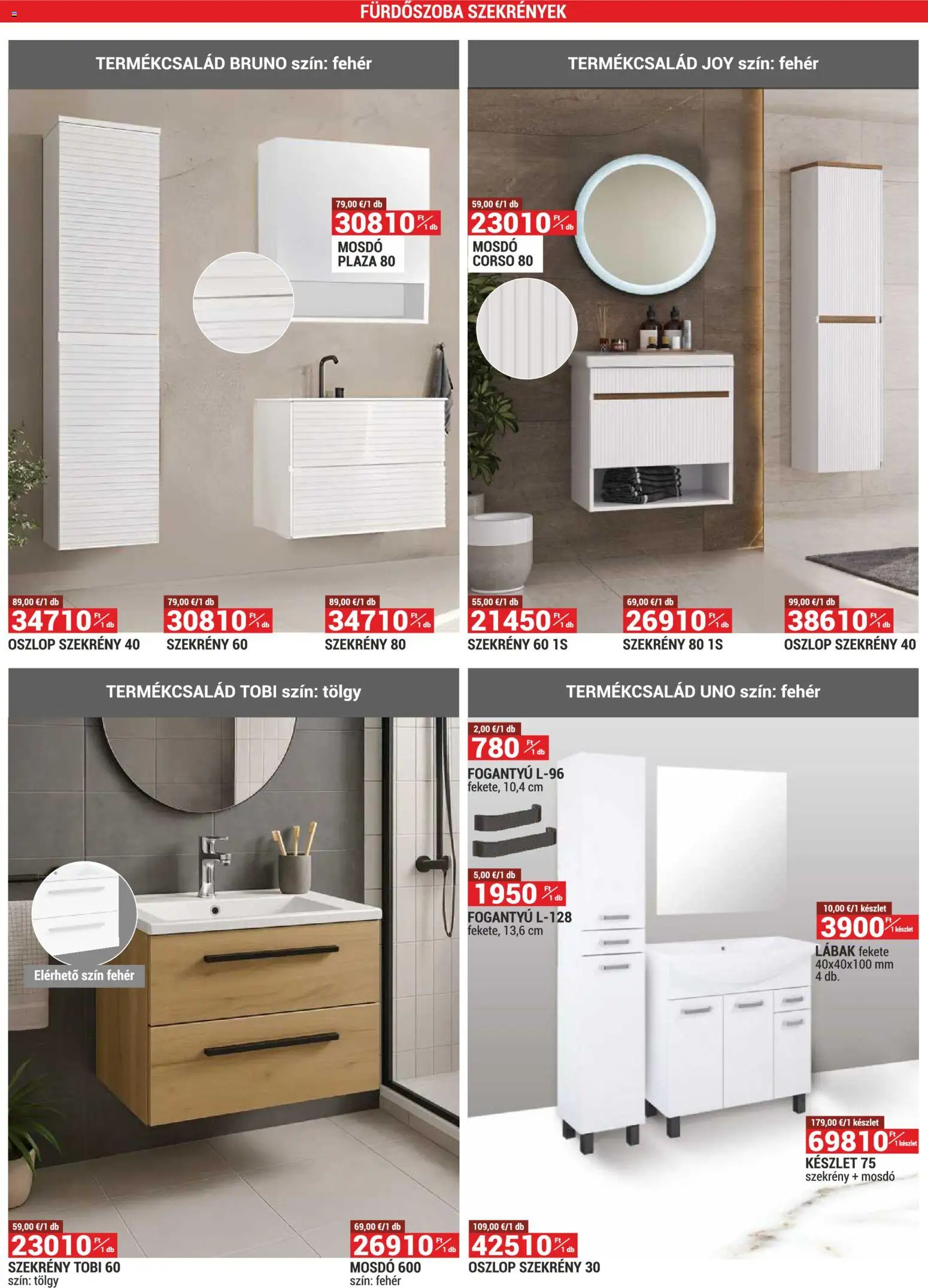 Merkury Market akciós ujság - amely érvényes a következő dátumtól: 01.12.2025 | Oldal: 29 | Termékek: Mosdó, Szekrény, Fürdőszoba
