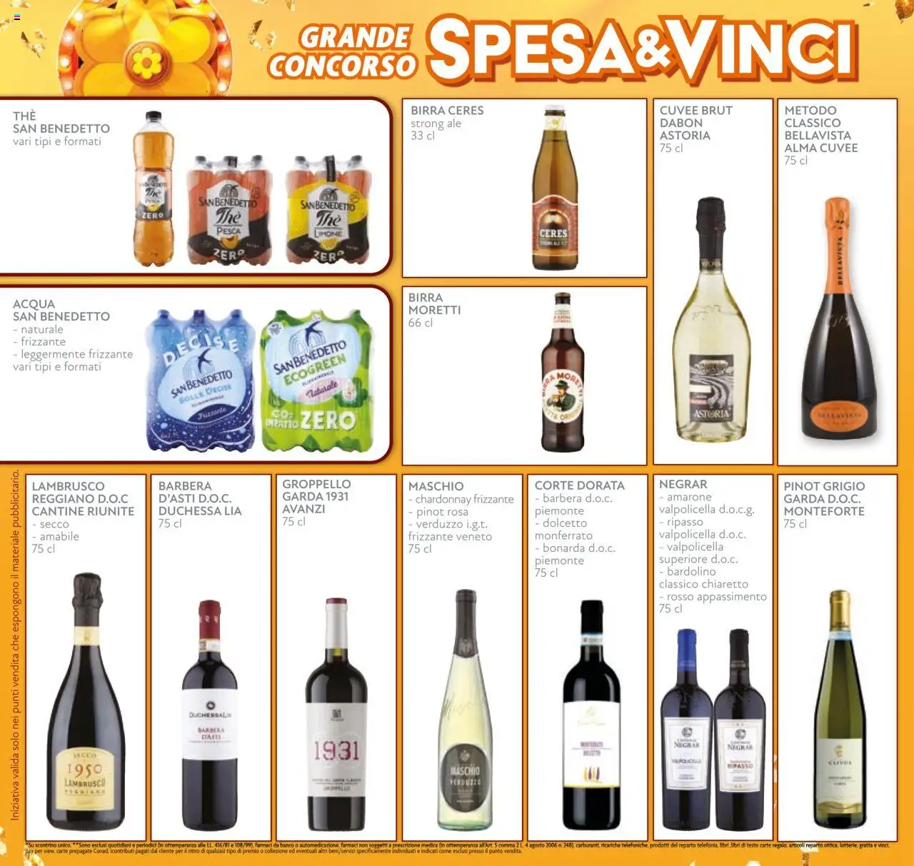 Volantino Conad del 22.10.2025 | Pagina: 10 | Prodotti: Birra, Acqua, Limone, The