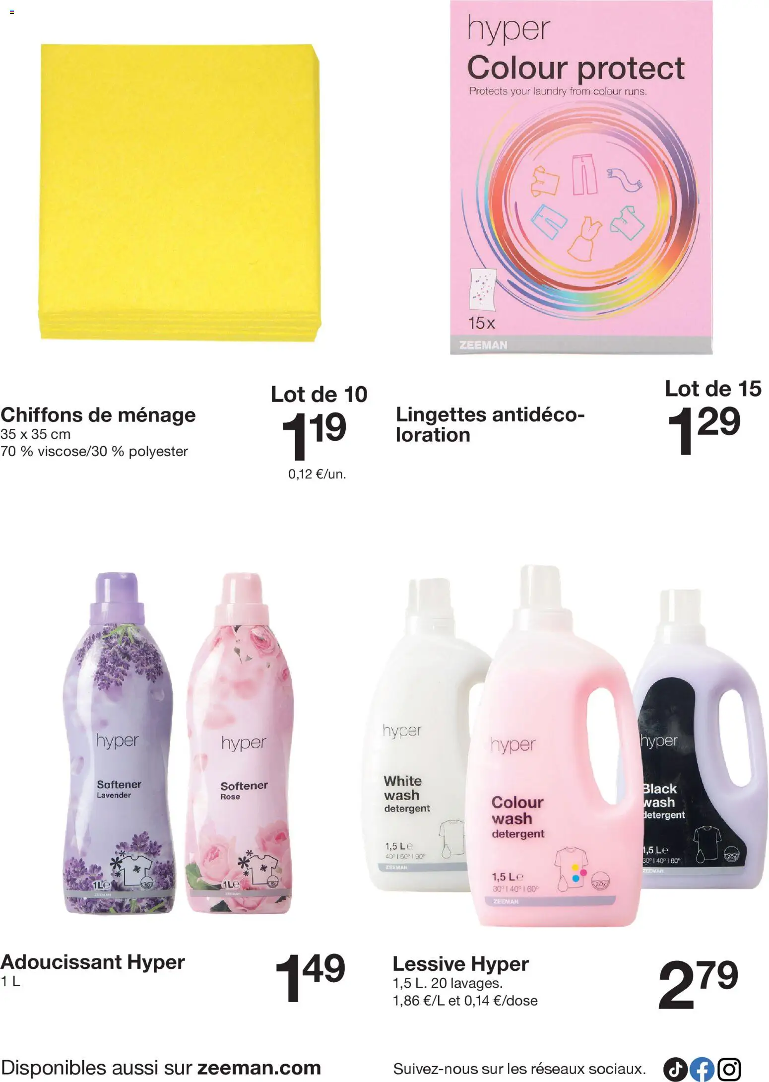 {H1} | Page: 38 | Produits: Adoucissant, Détergent, Lessive