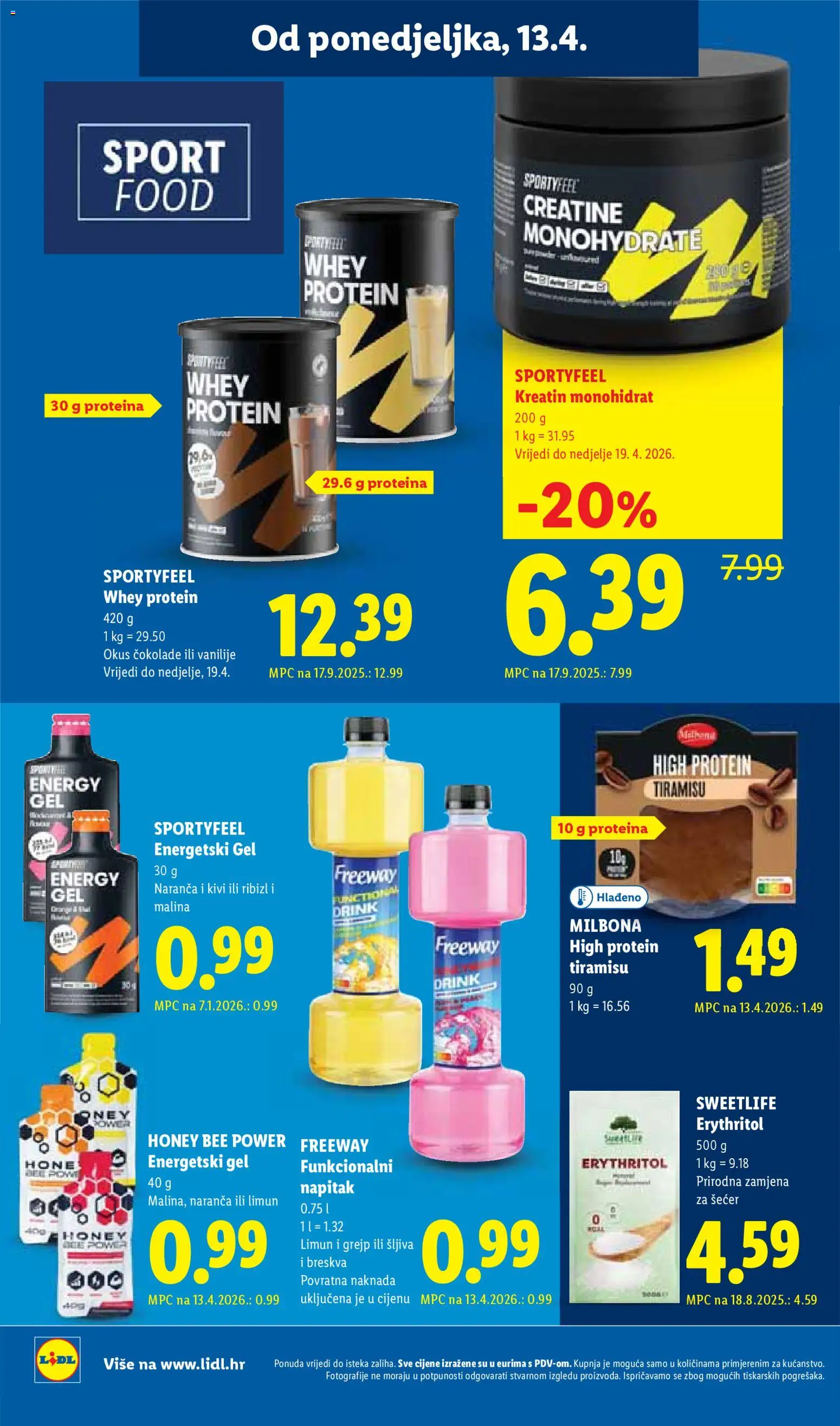 Lidl katalog | vrijedi od 13.04.2026 | Stranica: 20 | Proizvodi: Kivi, Grejp, Šećer, Limun