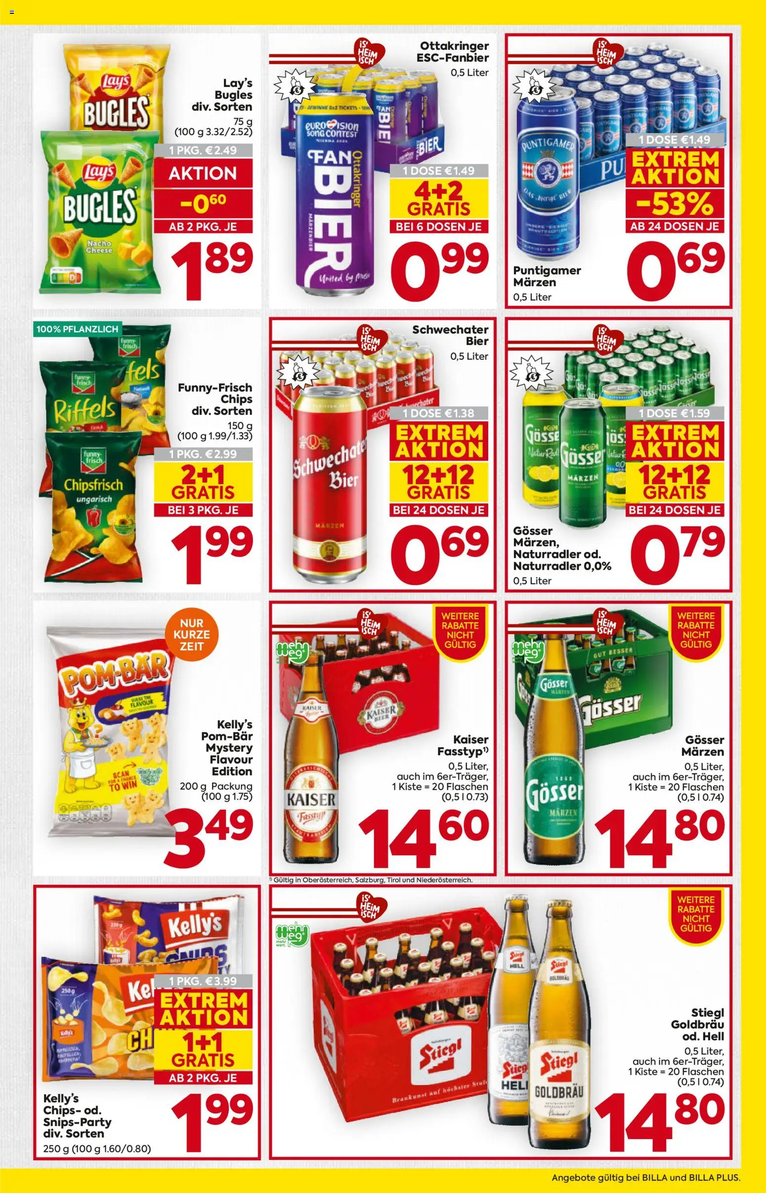 Billa Flugblatt - Tirol gültig ab 07.04.2026 | Seite: 13 | Produkte: Chips, Bier