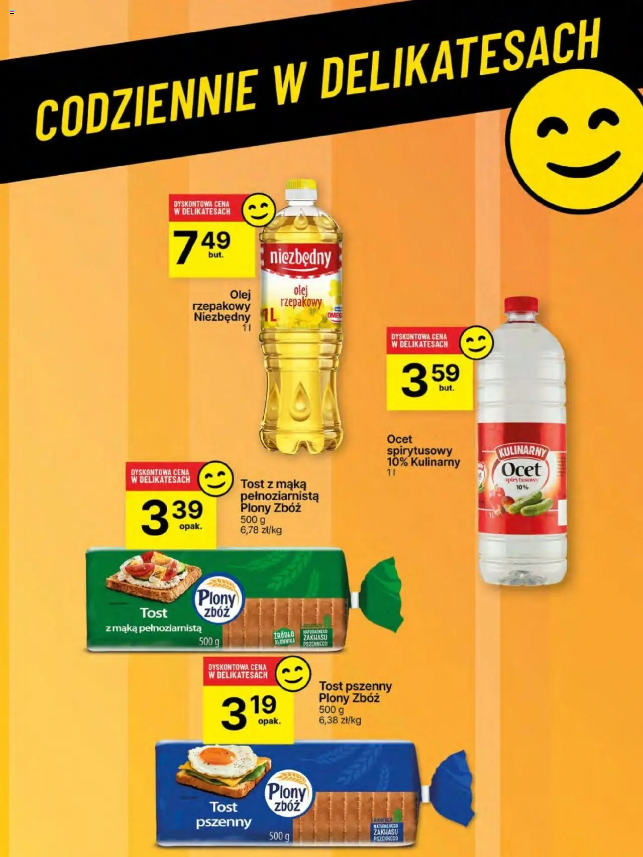 Delikatesy Centrum Gazetka - Sklepy Własne od 12.06.2025 | Strona: 62 | Produkty: Ocet spirytusowy, Ocet, Olej, Mąka pełnoziarnista