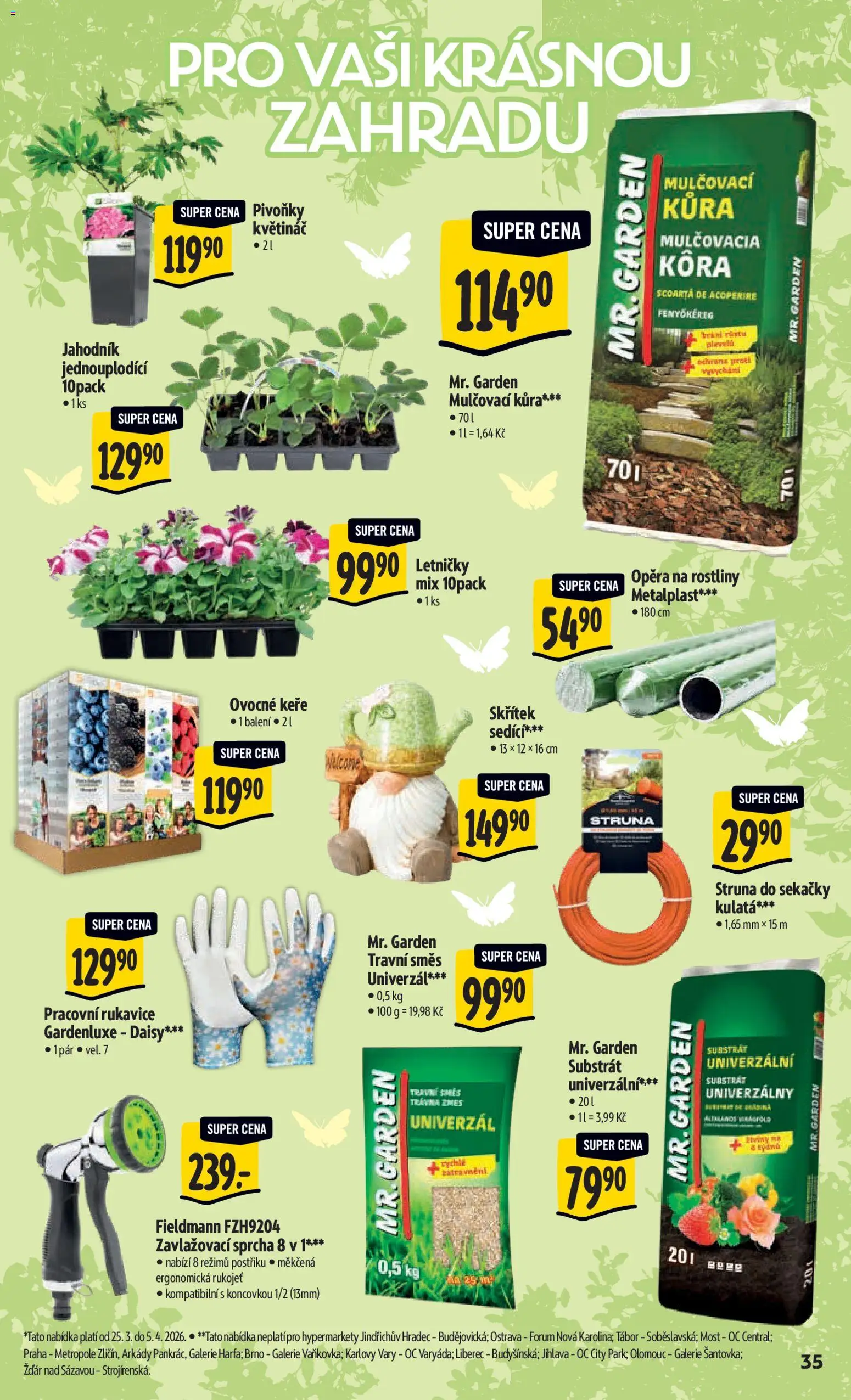 Albert leták - Hypermarket od 25.03.2026 | Strana: 43 | Produkty: Mošt, Sprcha, Mulčovací kůra, Rostliny