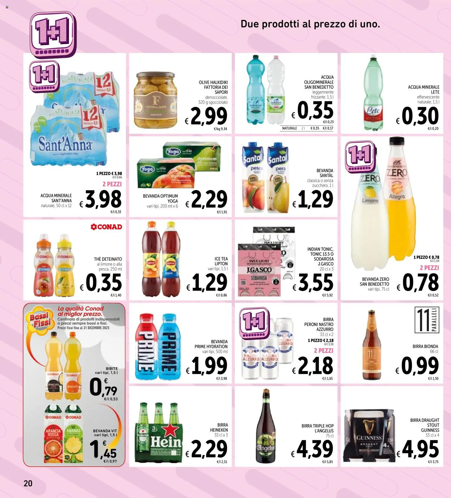 Volantino Spazio Conad del 11.11.2025 | Pagina: 20 | Prodotti: Birra, Limone, Pera, Arancia