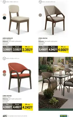 10.04.2026 tarihinden itibaren geçerli olan Metro kataloğu önizlemesi | Sayfa: 10 | Ürünler: Koltuk, Sandalye, Krem