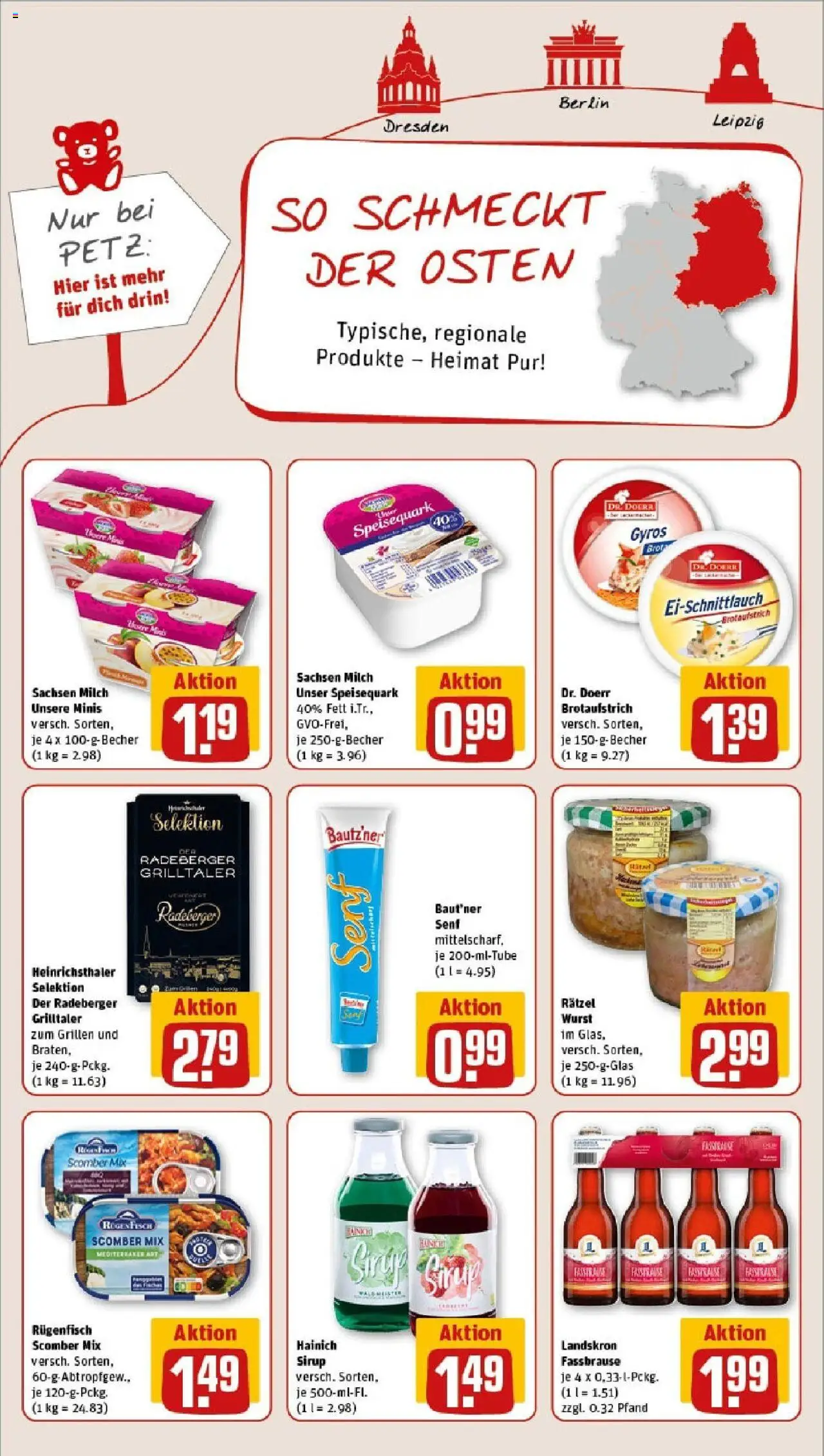Rewe prospekt Pulsnitz	 - gültig ab dem 15.06.2025 | Seite: 10 | Produkte: Milch, Fisch, Gyros, Speisequark