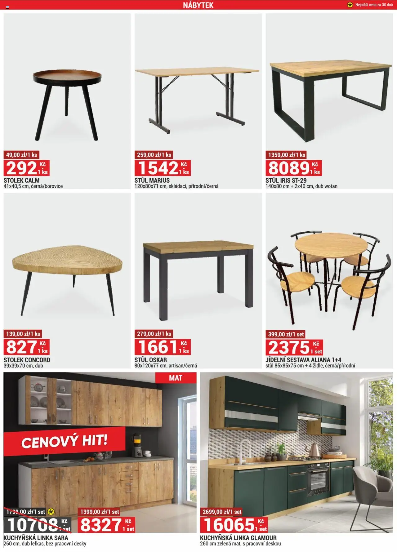 Merkury Market leták od 01.06.2025 | Strana: 15 | Produkty: Nábytek, Stolek, Stůl, Kuchyňská linka