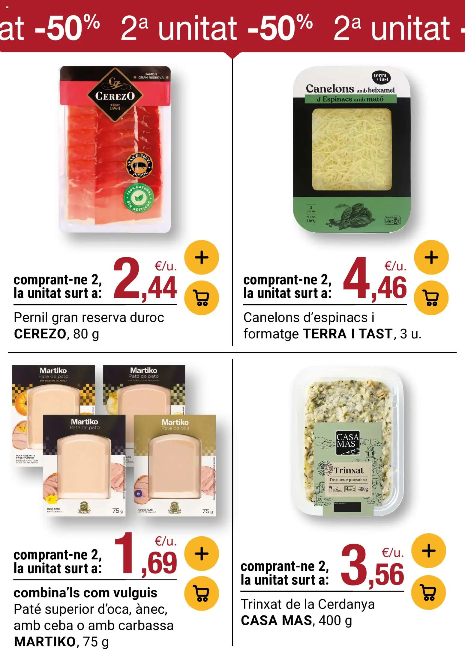 Bonpreu folleto │ válido desde el 03.03.2026 | Página: 18 | Productos: Πράσινο τσάι, Jamón, Paté, Παγωμένο τσάι