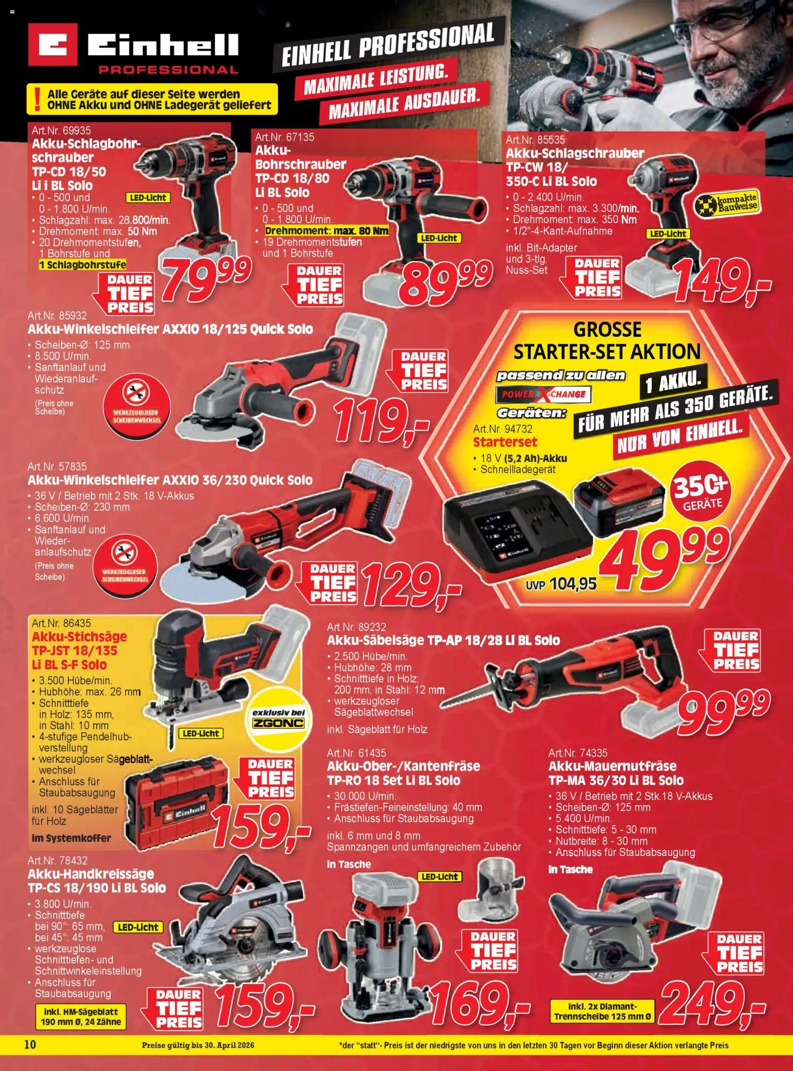 Zgonc Flugblatt April II 2026 gültig ab 14.04.2026 | Seite: 10 | Produkte: Tasche