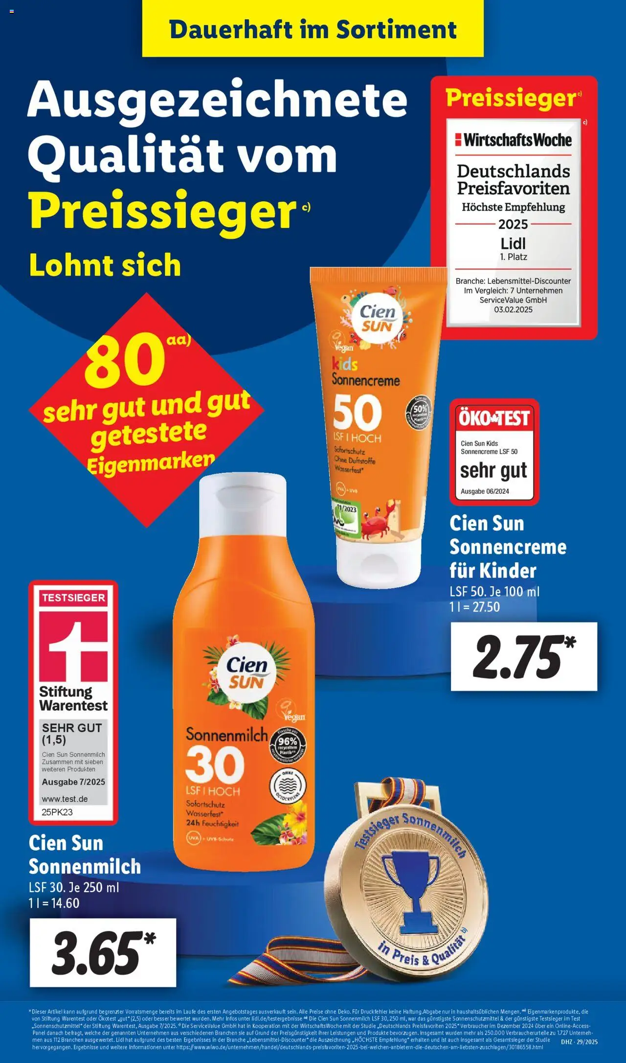 Lidl Prospekt Heppenheim - gültig ab dem 14.07.2025 | Seite: 15 | Produkte: Sonnencreme
