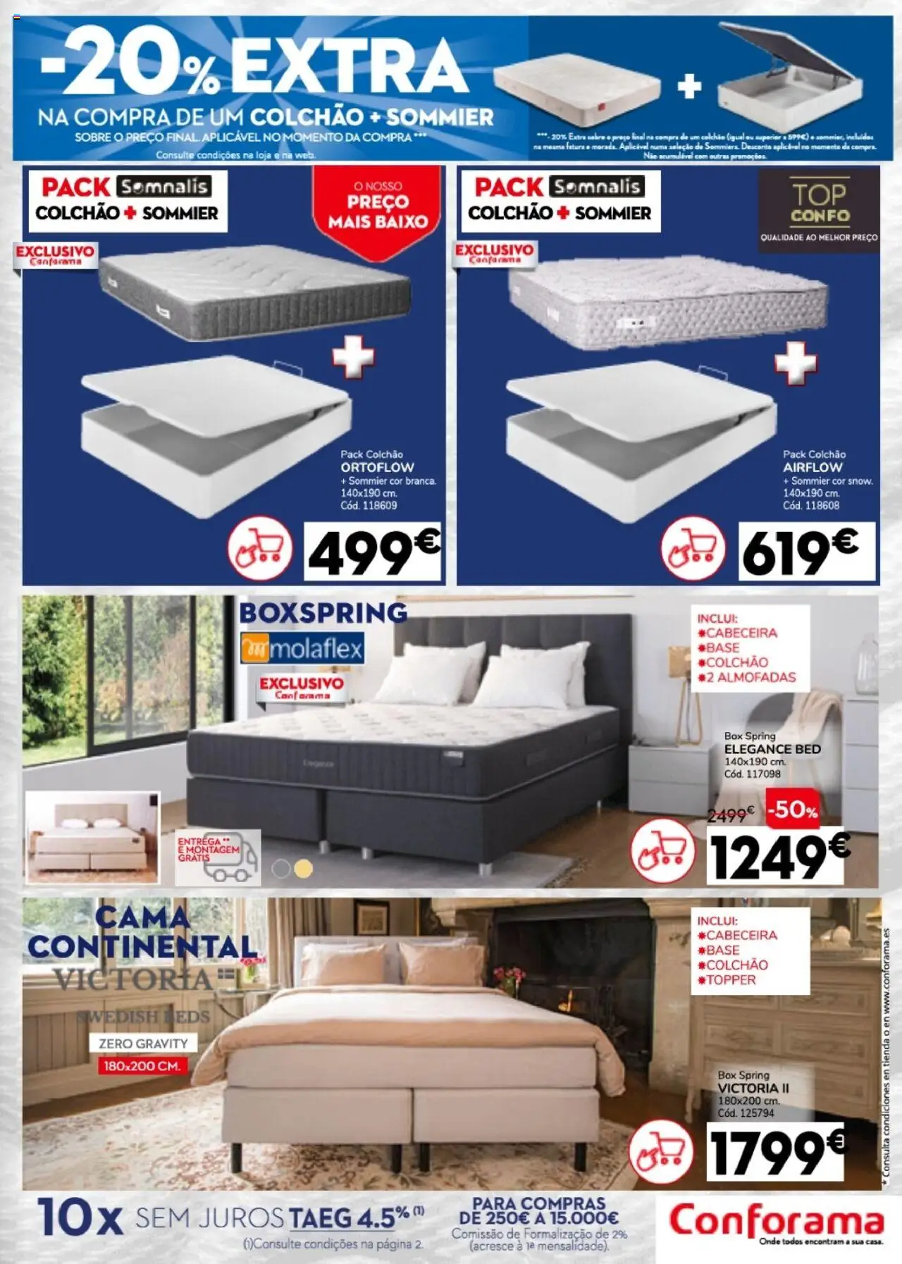 Conforama folheto │ válido de 31.07.2025 | Página: 7 | Produtos: Cama, Colchão